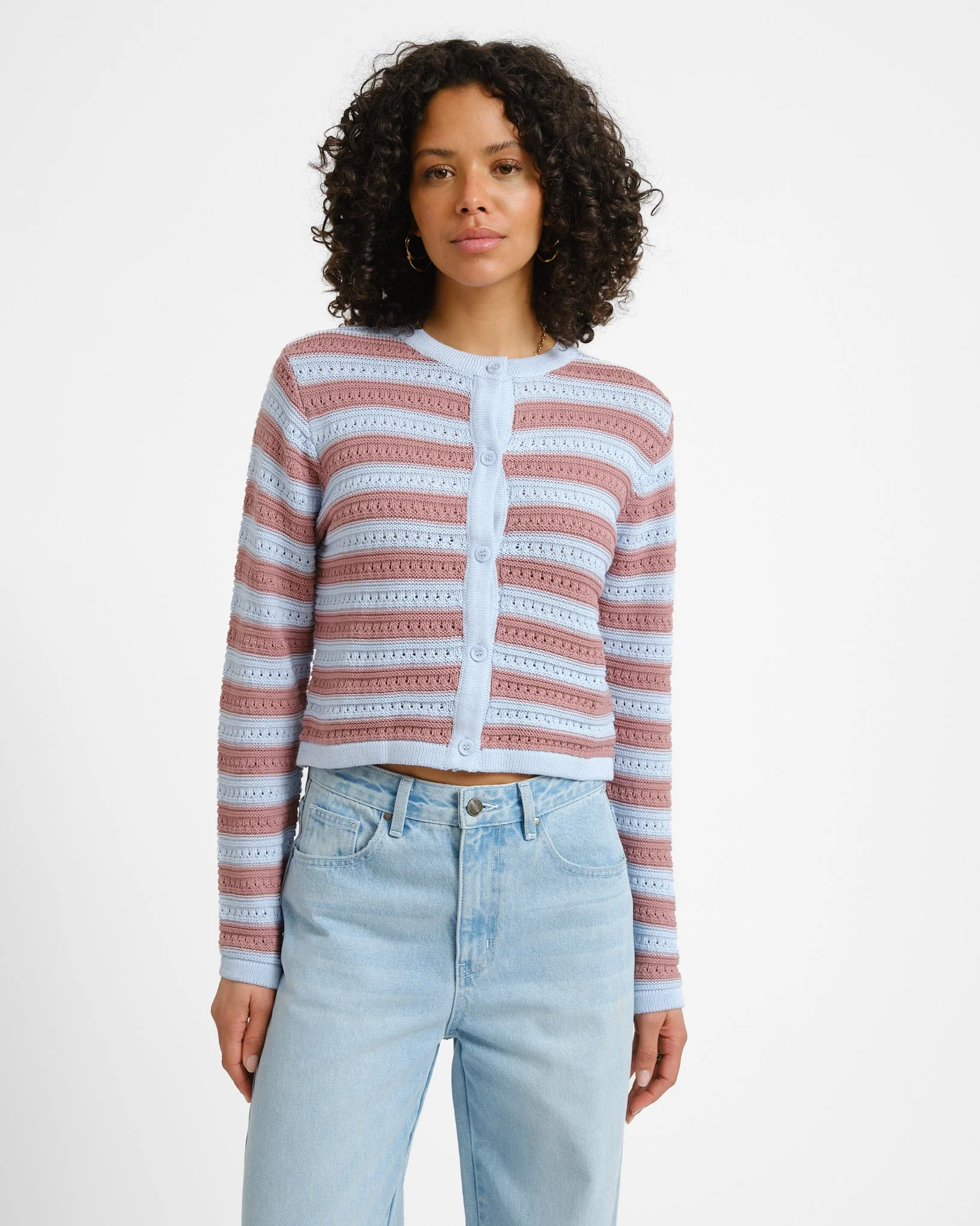 Cardigan Striped Blue - Image 3