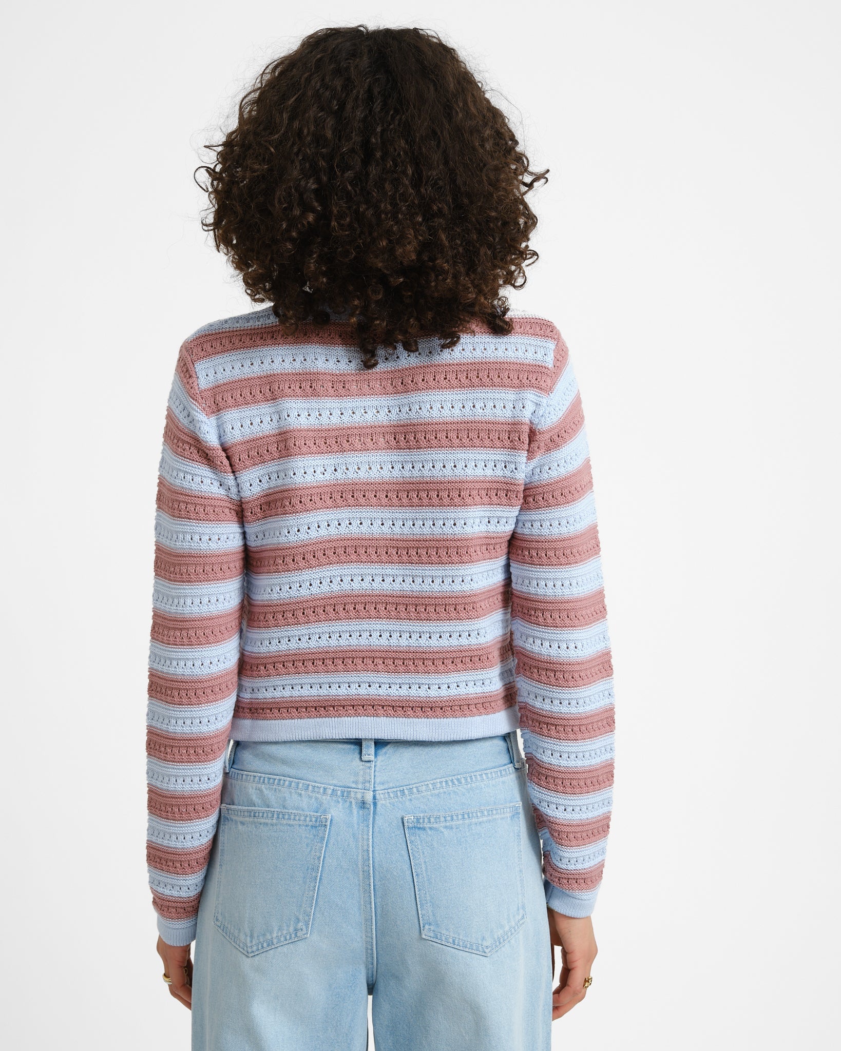 Cardigan Striped Blue - Image 5