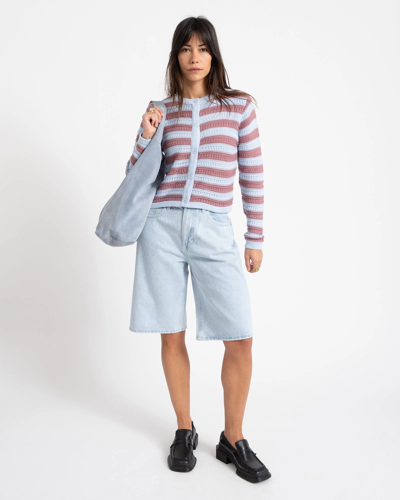 Cardigan Striped Blue - Image 7