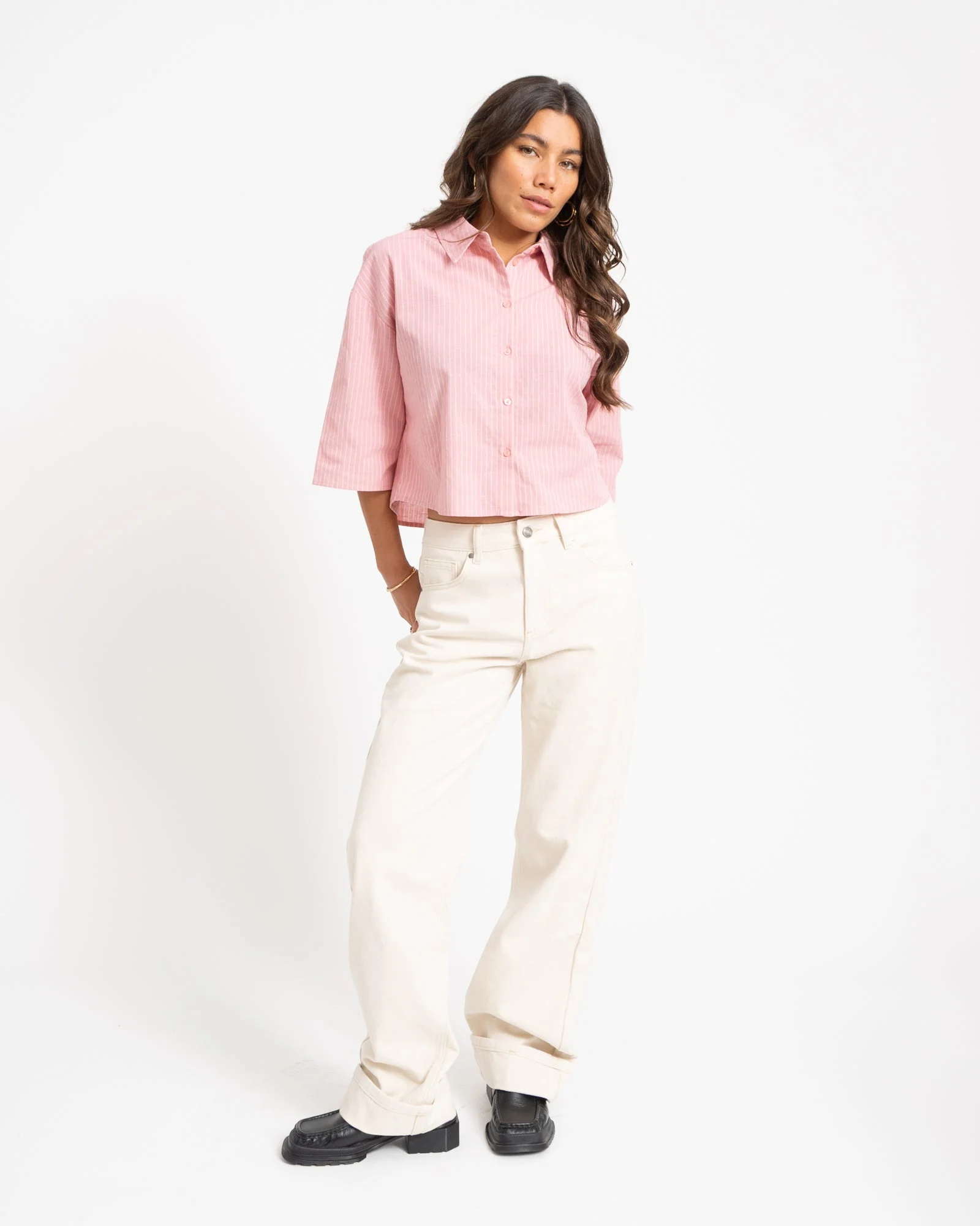 Striped Shirt Pink