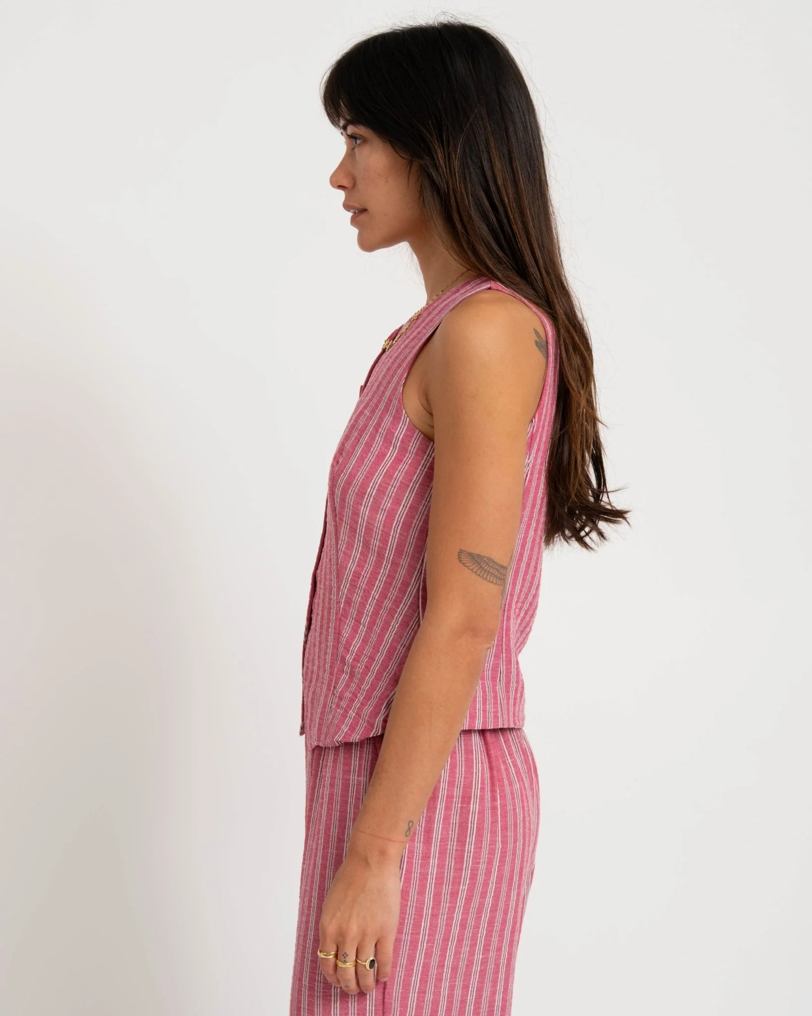 Vest Stripe Pink - Image 3