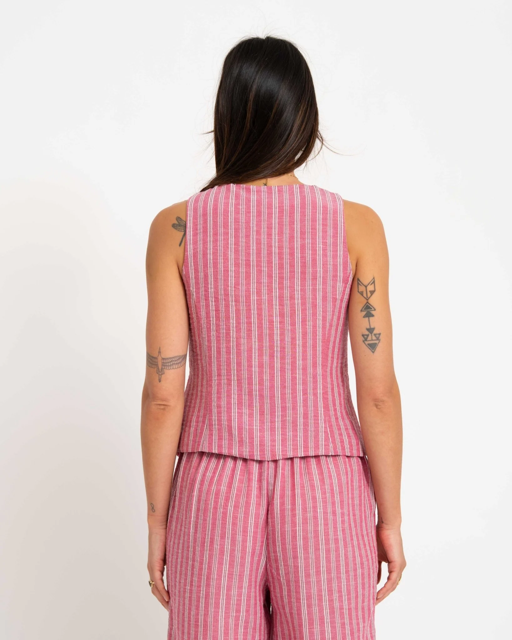 Vest Stripe Pink - Image 4