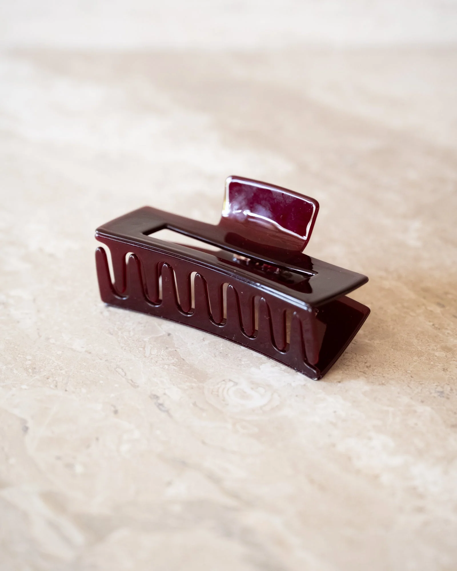 Claw Clip Shimmer Bordeaux