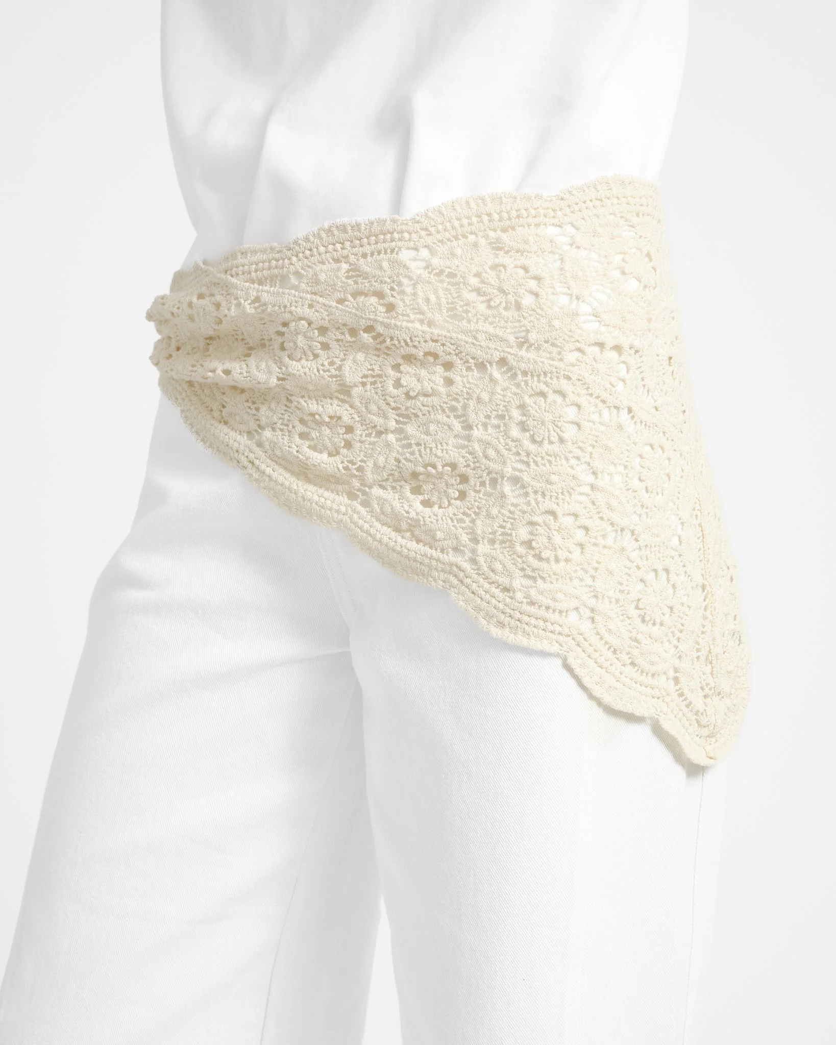 Sjaal Crochet Wit - Image 2
