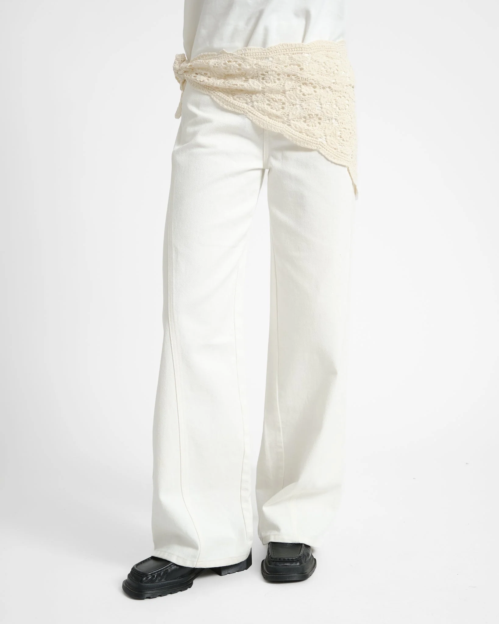 Sjaal Crochet Wit - Image 3