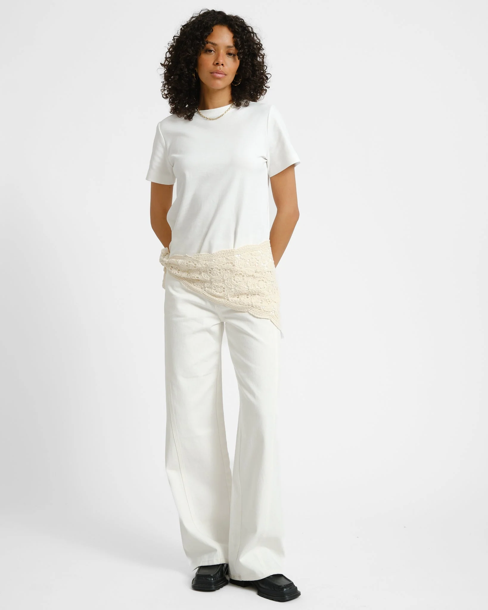 Sjaal Crochet Wit - Image 4