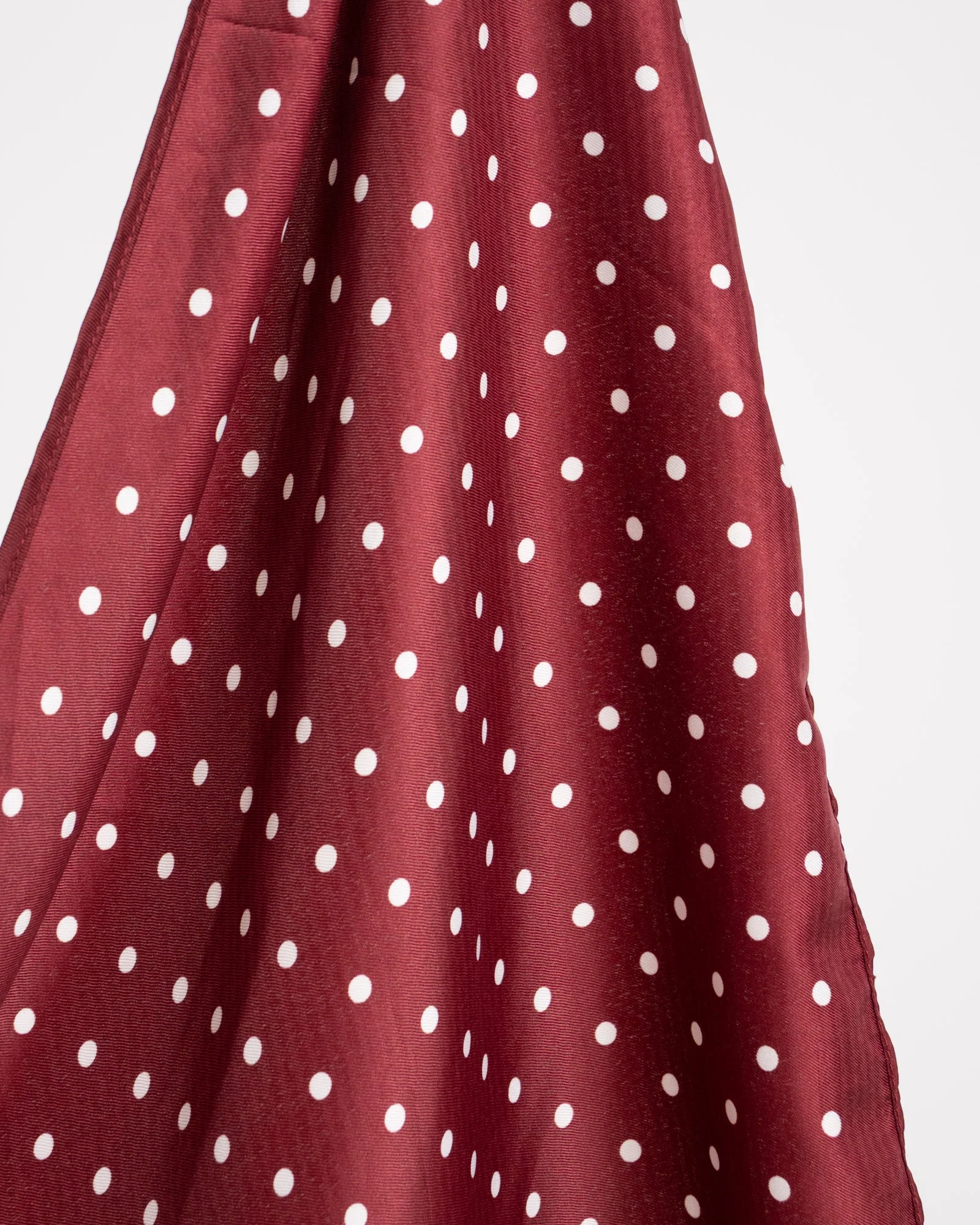 Triangle Sjaal Polkadot Burgundy Bordeaux - Image 4