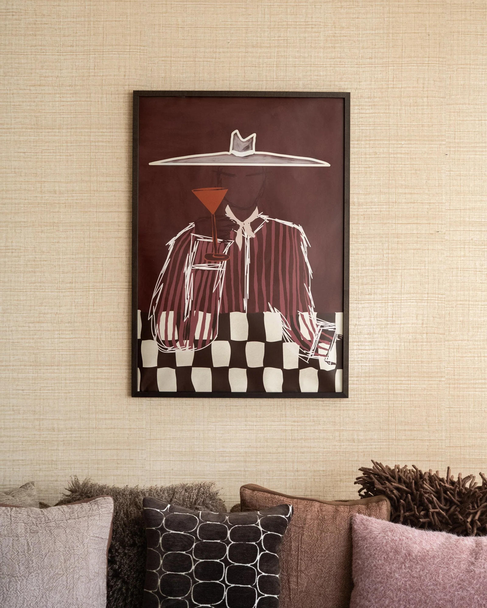 TILTIL X ARDWORKS Wall Art Dakota Burgundy A2 / B1