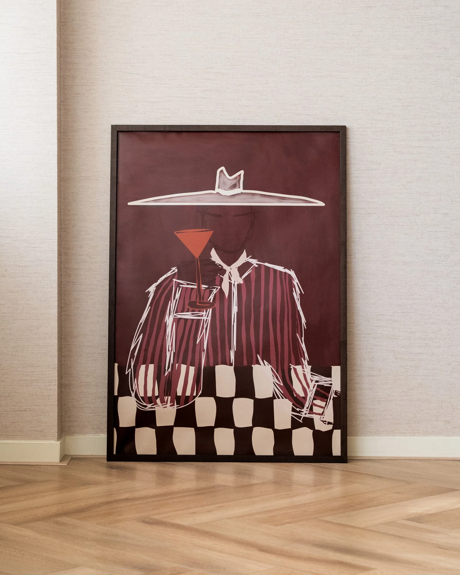 TILTIL X ARDWORKS Wall Art Dakota Burgundy A2 / B1 - Image 2