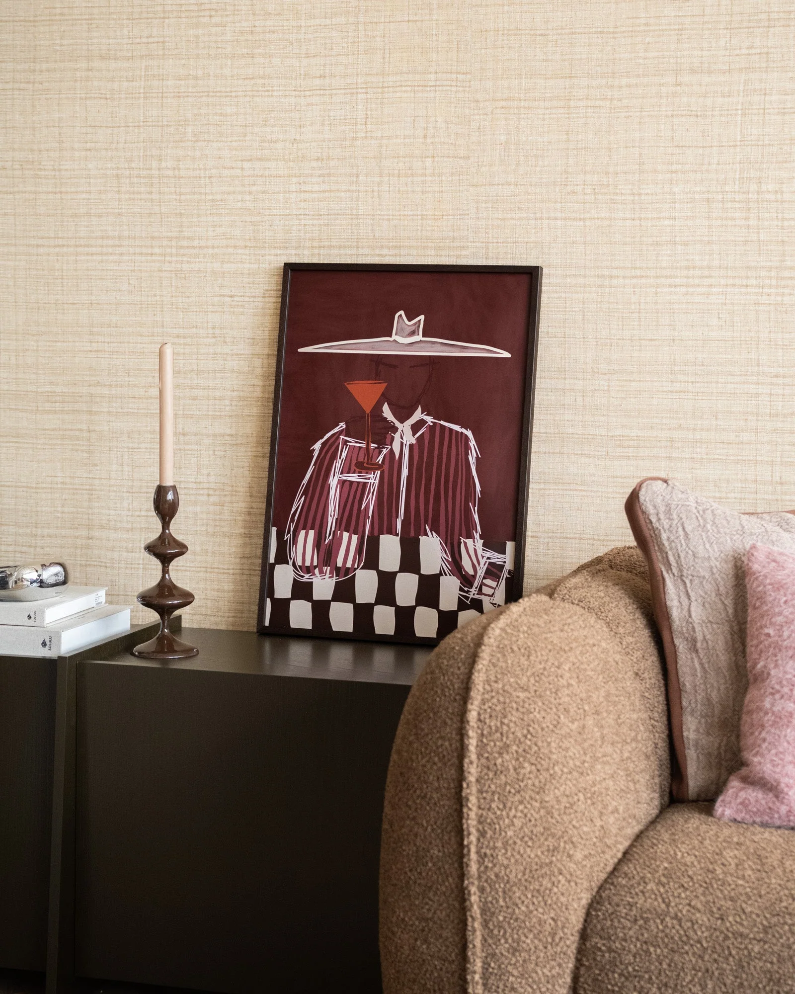 TILTIL X ARDWORKS Wall Art Dakota Burgundy A2 / B1 - Image 3