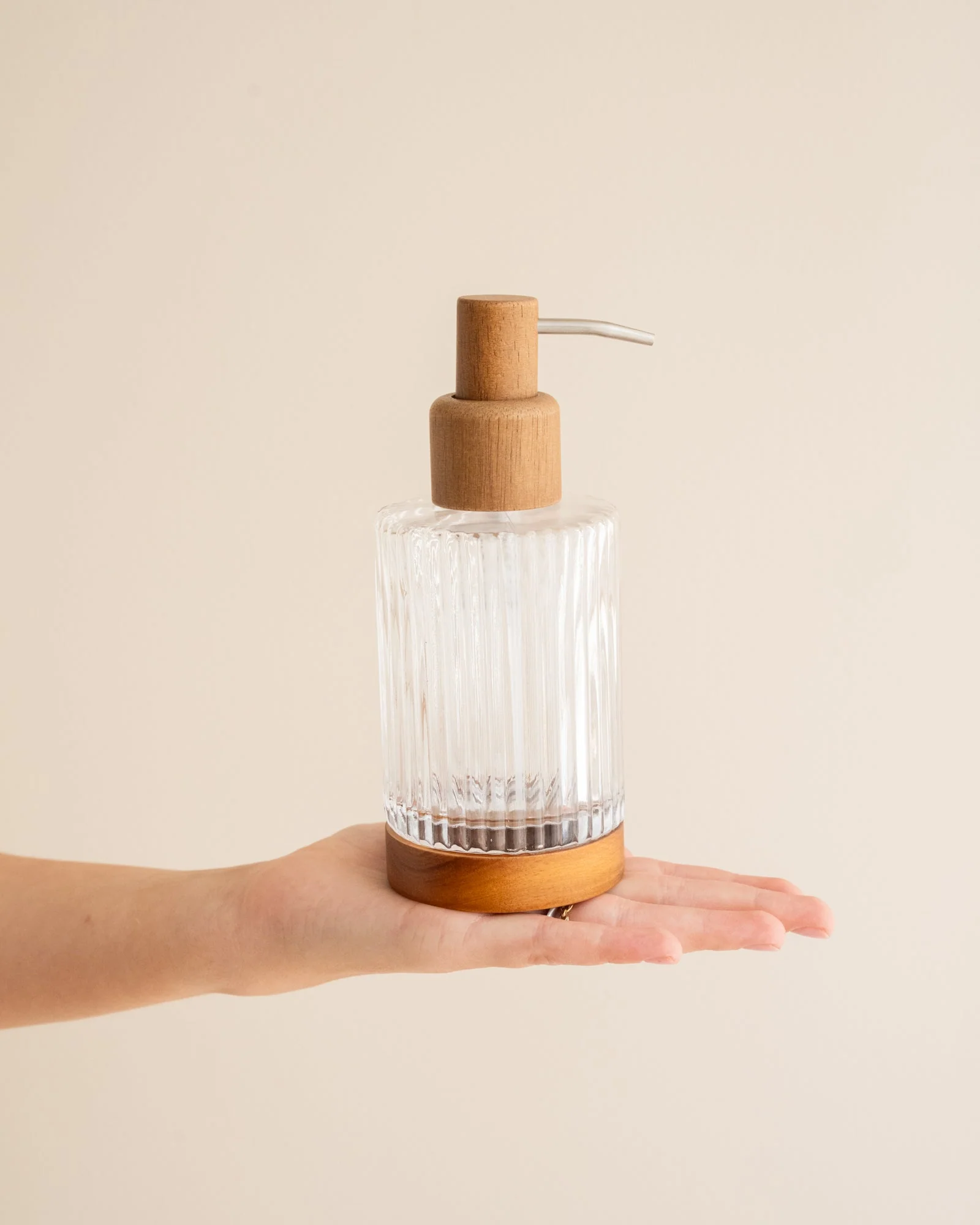 Zeepdispenser Acacia Wood Glass - Image 6