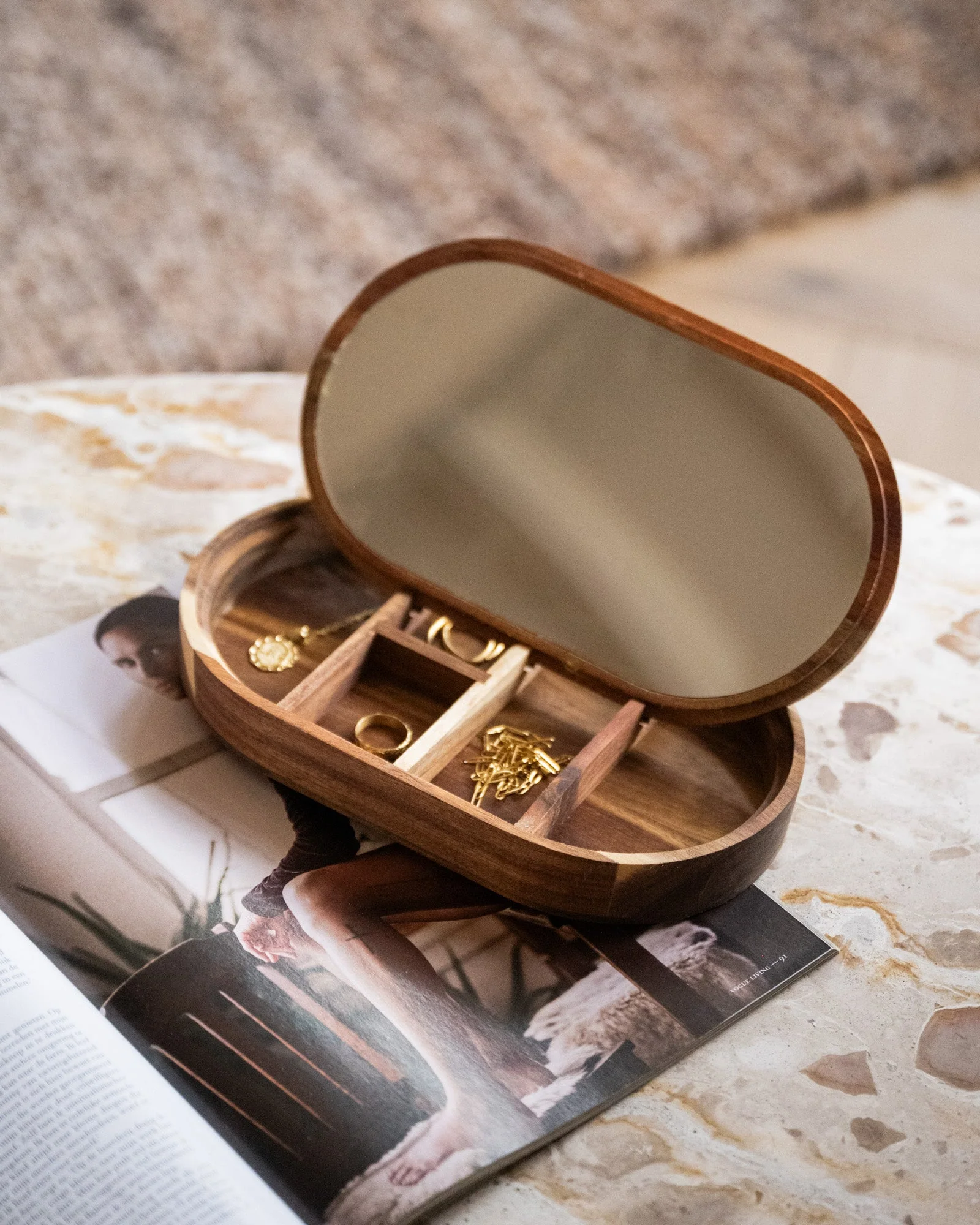 Jewelry Box Acacia Wood
