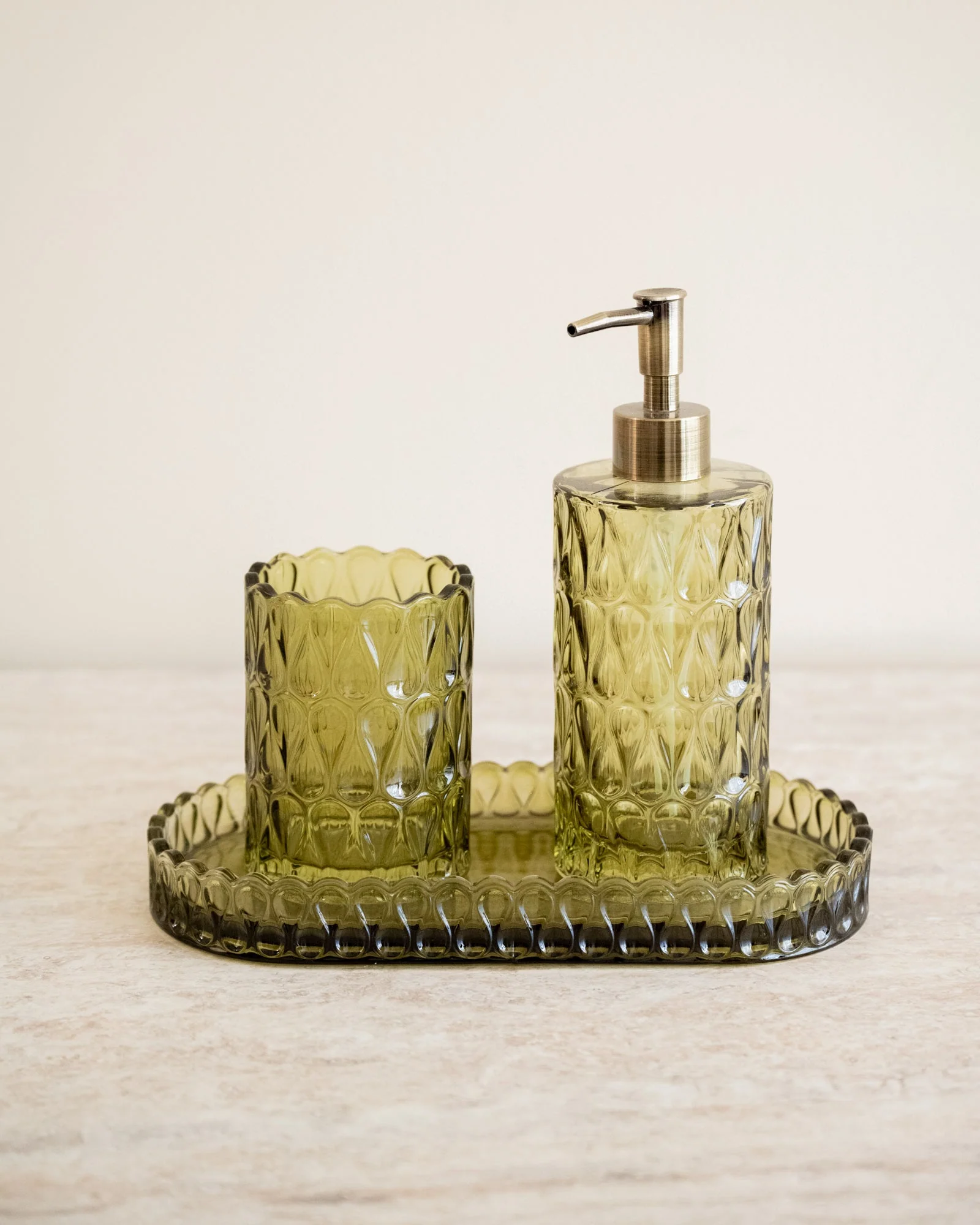 Tandenborstelhouder Pear Glas Groen - Image 4