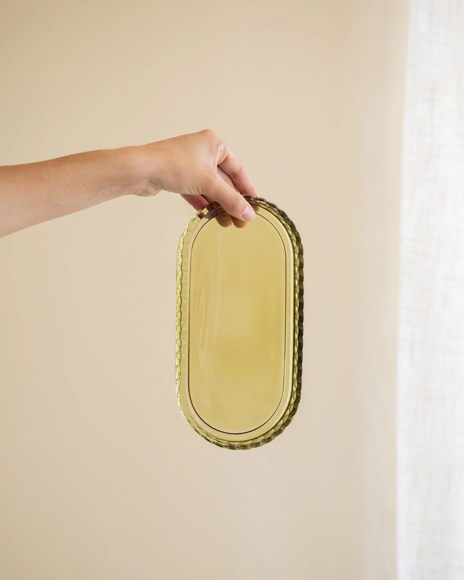 Schaal Pear Glas Groen