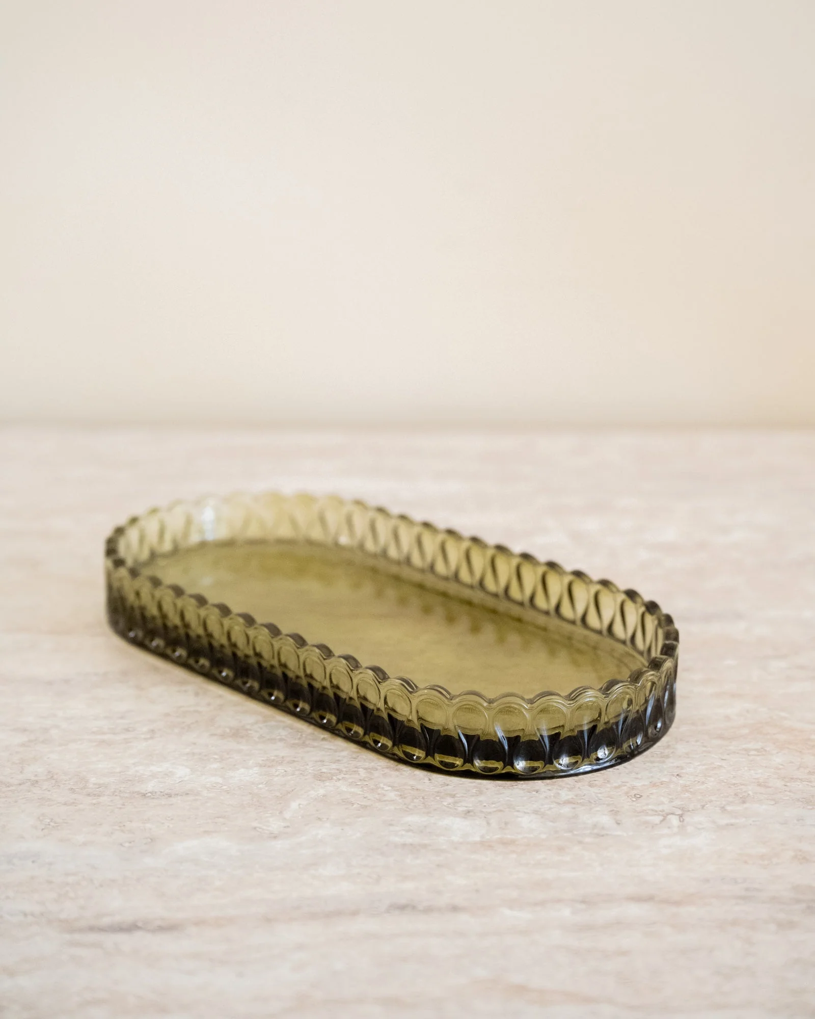 Schaal Pear Glas Groen - Image 2