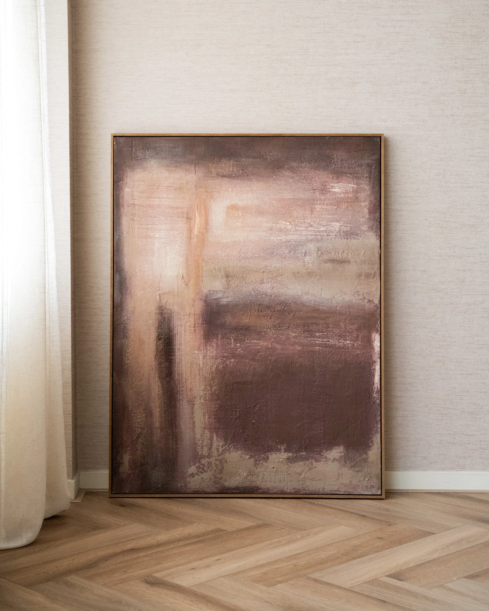 Handgeschilderd Groot Schilderij Famara - Image 2