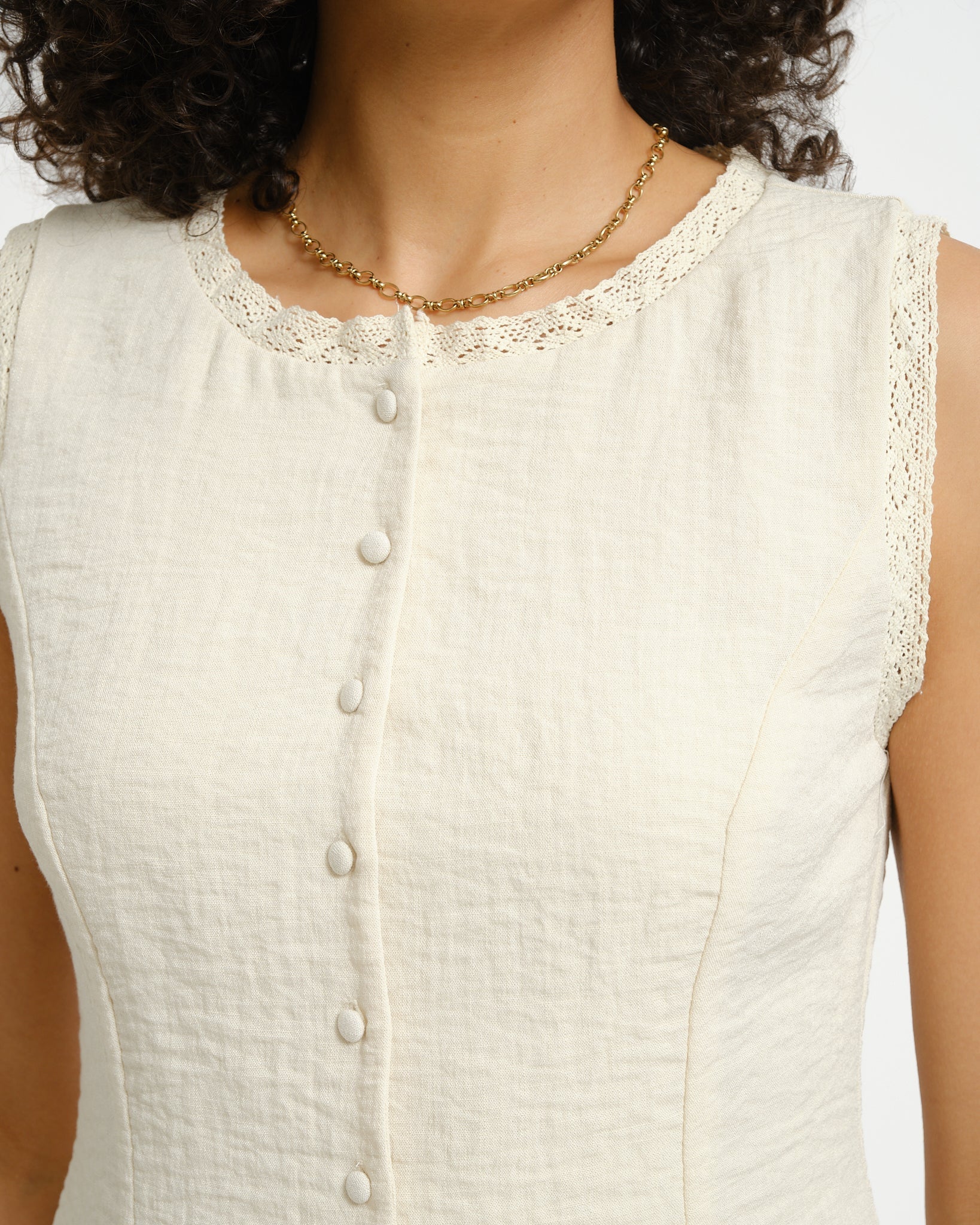 Aware Lise O-neck Top Bone White - Image 5