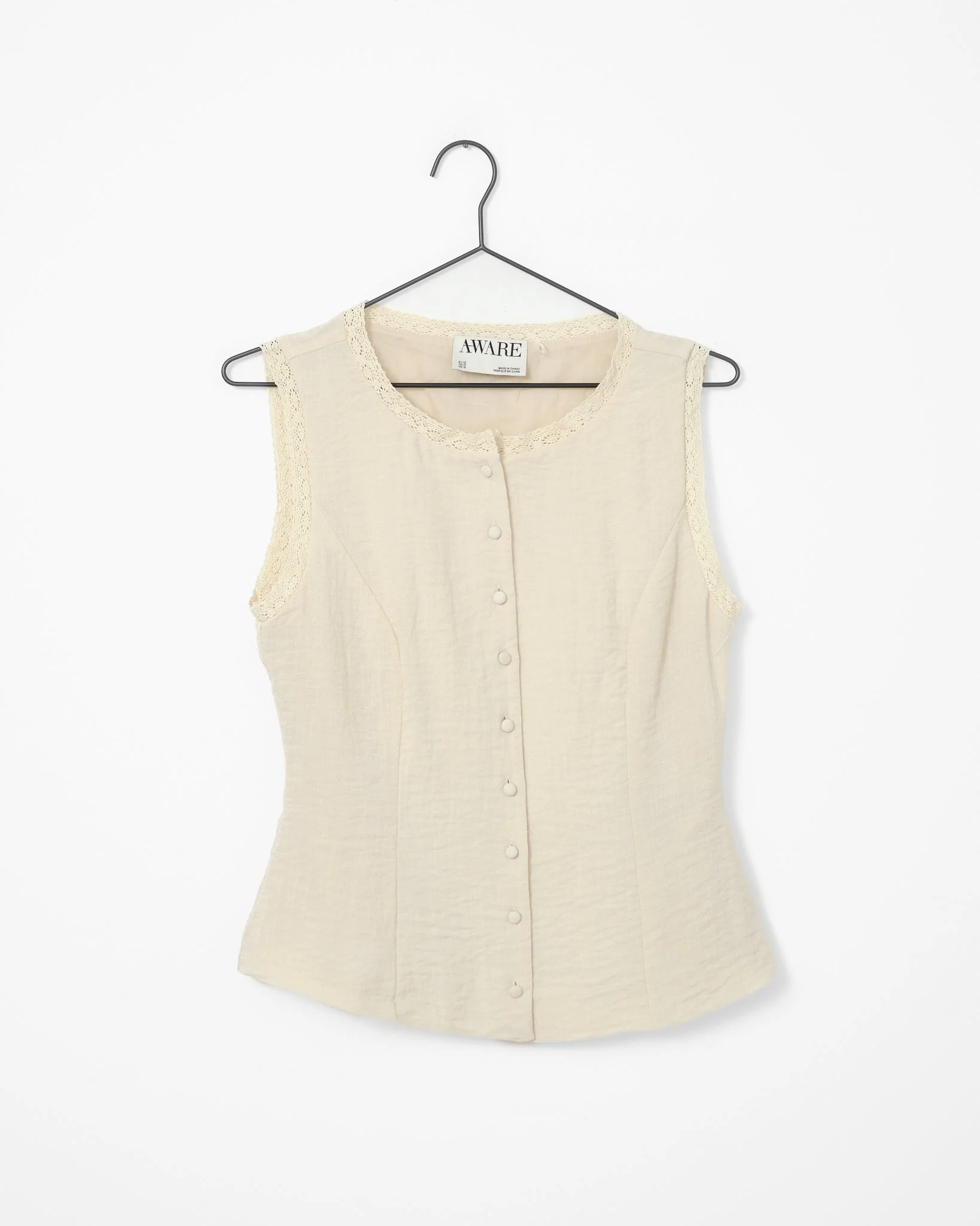 Aware Lise O-neck Top Bone White - Image 6
