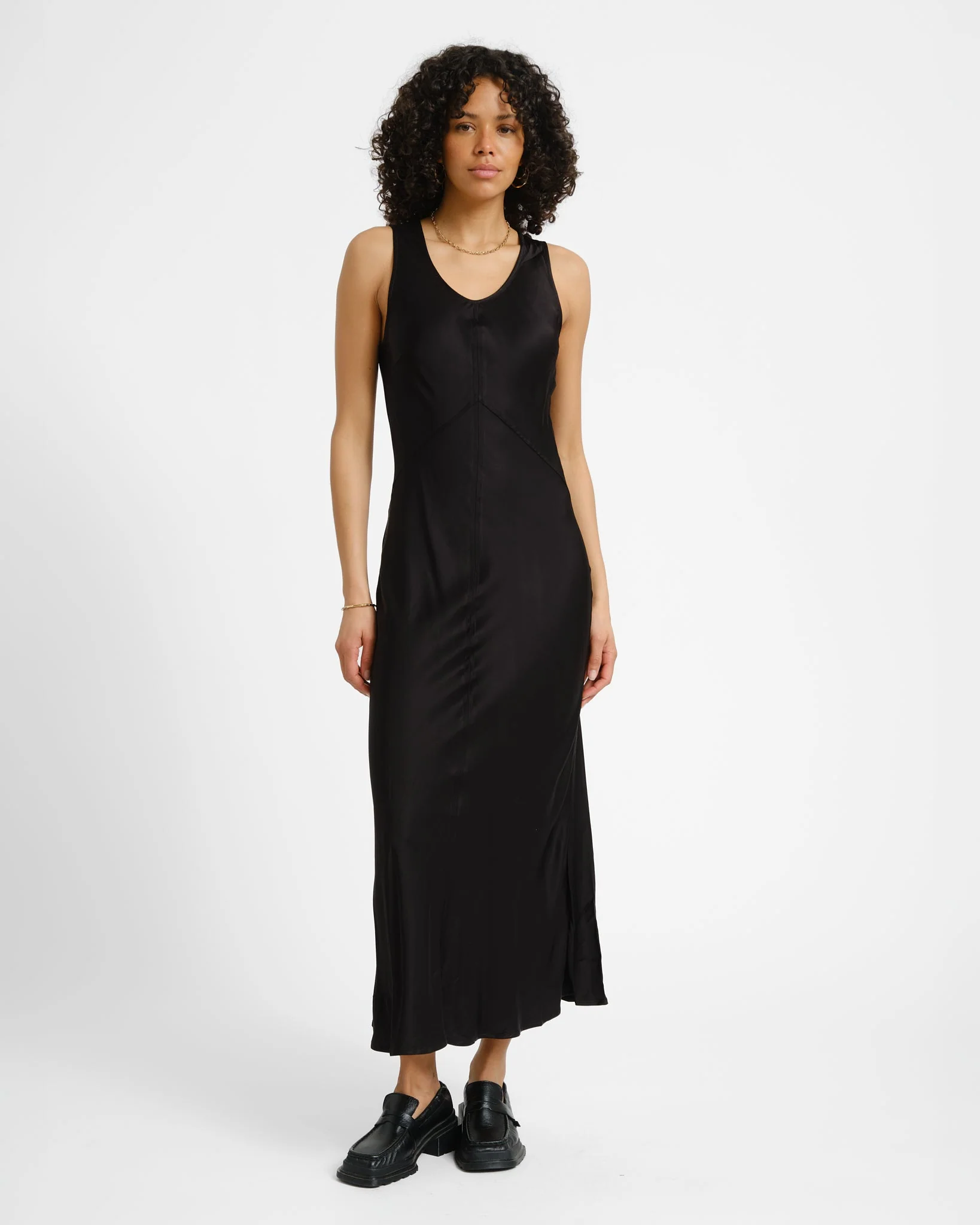 Aware Avilda V-Neck Dress Black