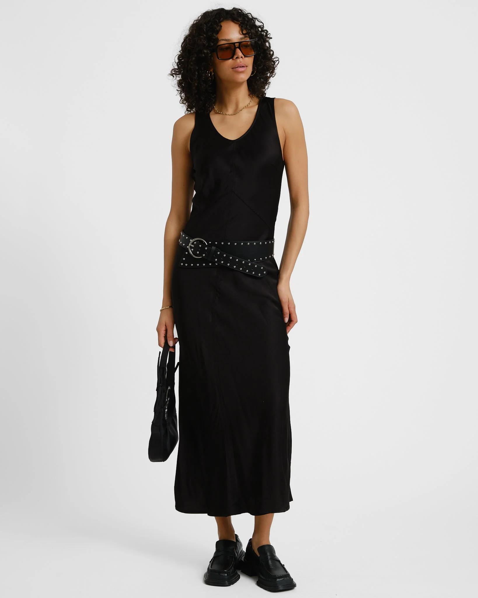Aware Avilda V-Neck Dress Black - Image 2