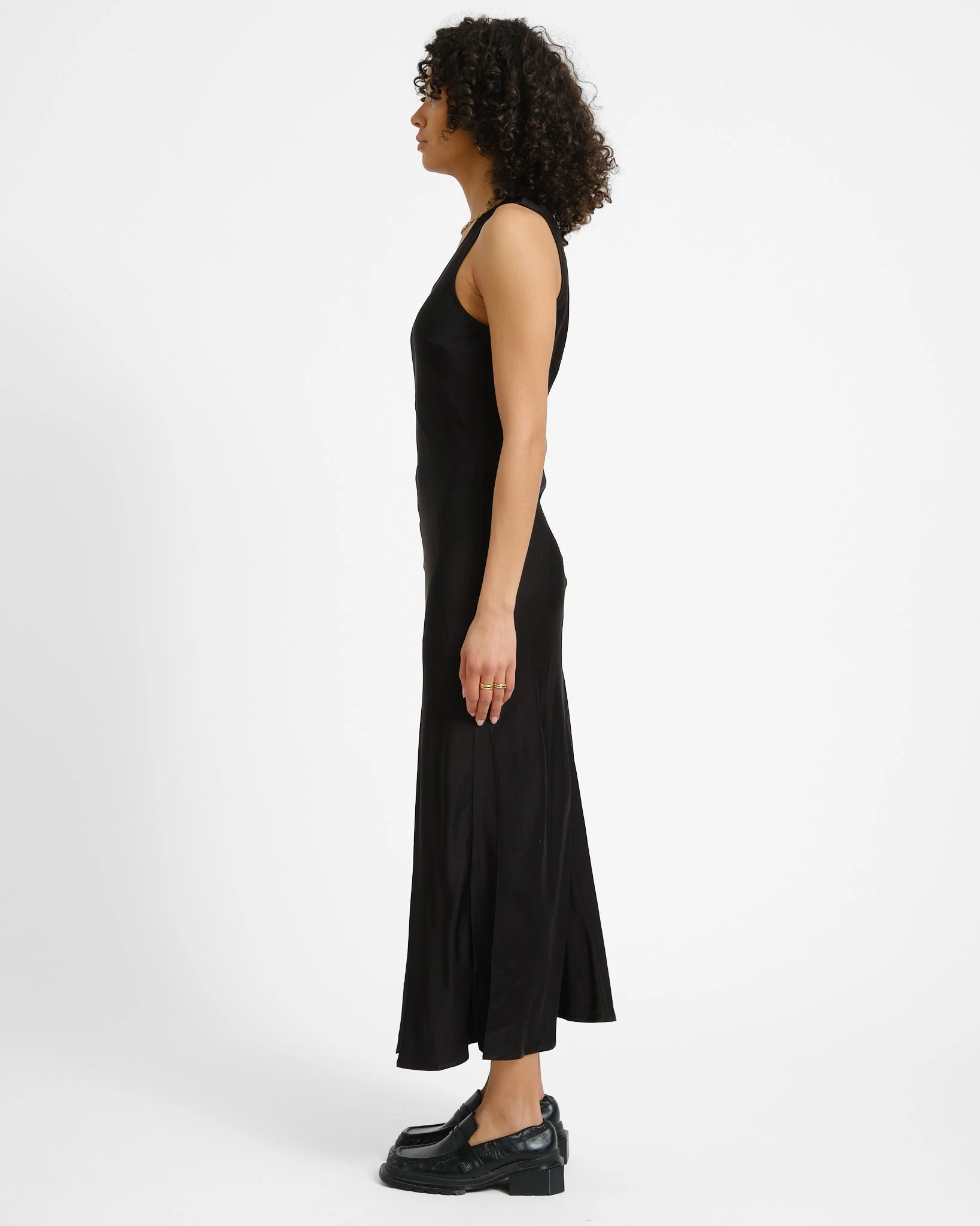 Aware Avilda V-Neck Dress Black - Image 5
