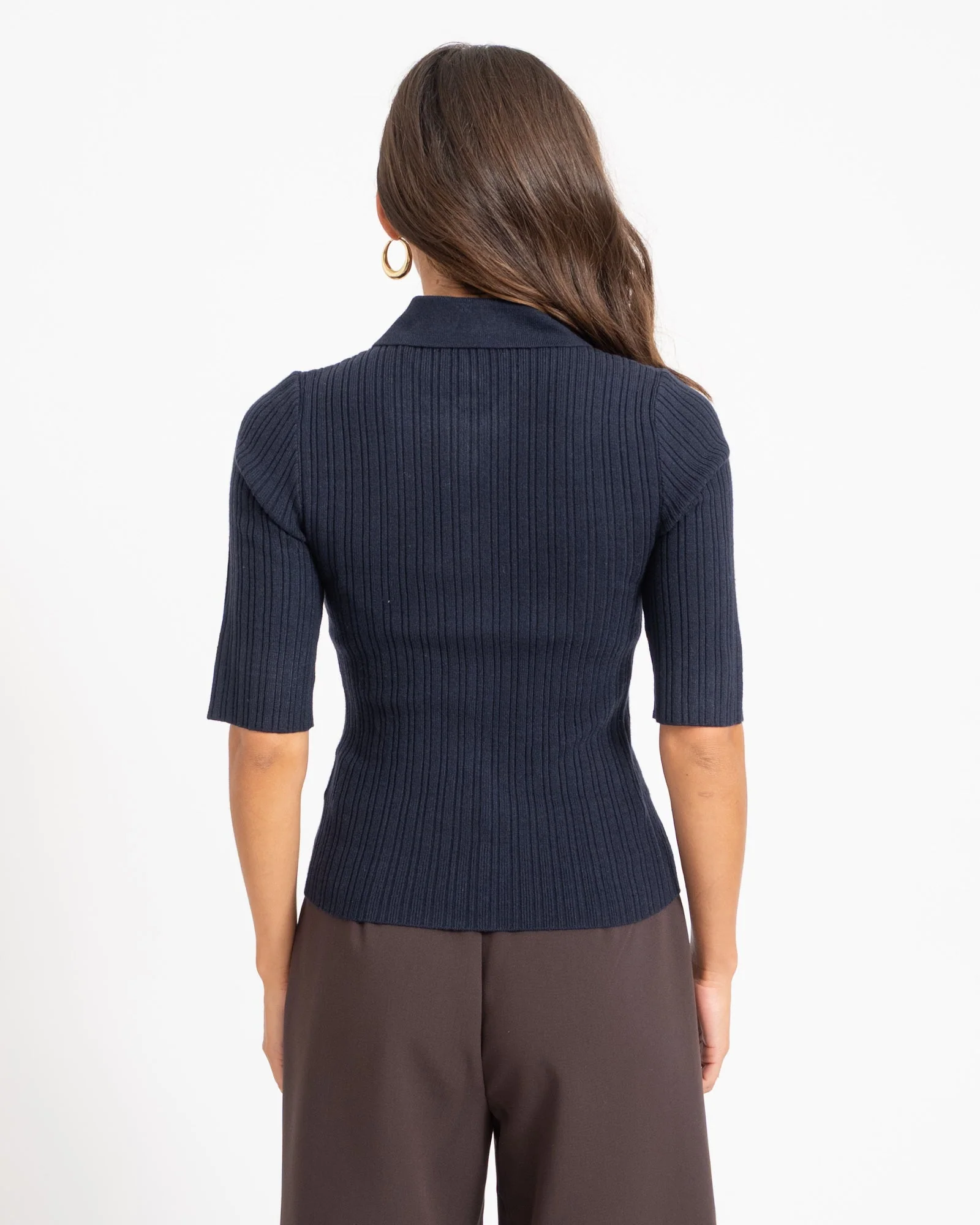 Hanna Zip Knit Cardigan Night Sky - Image 6