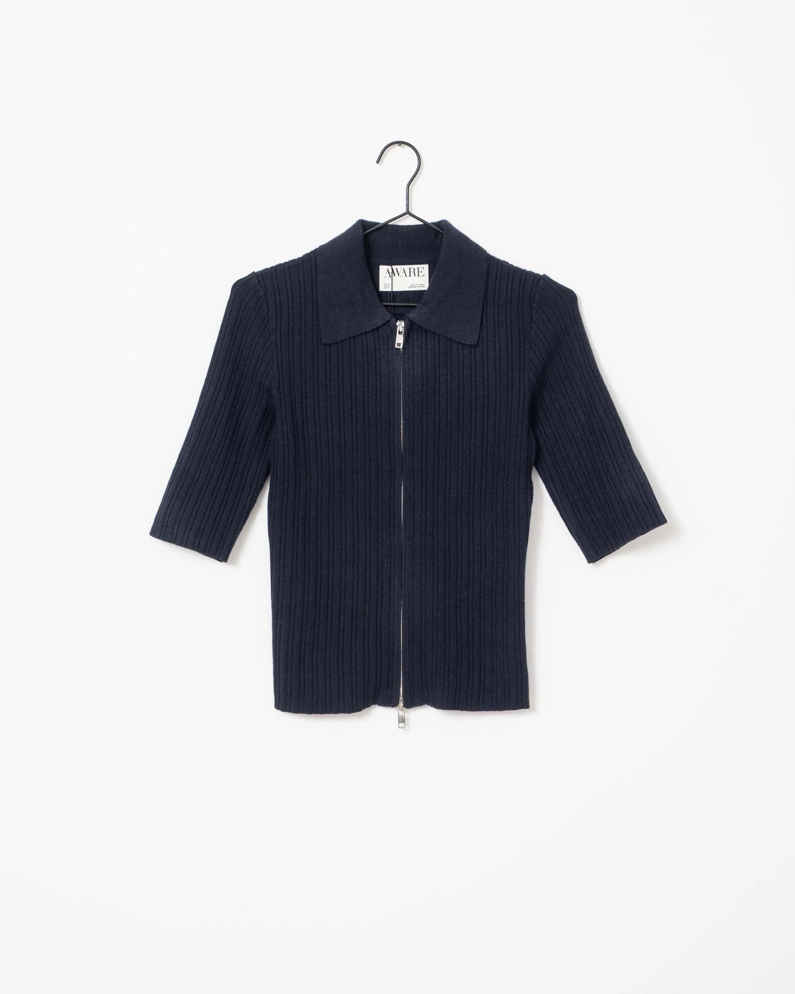 Hanna Zip Knit Cardigan Night Sky - Image 7