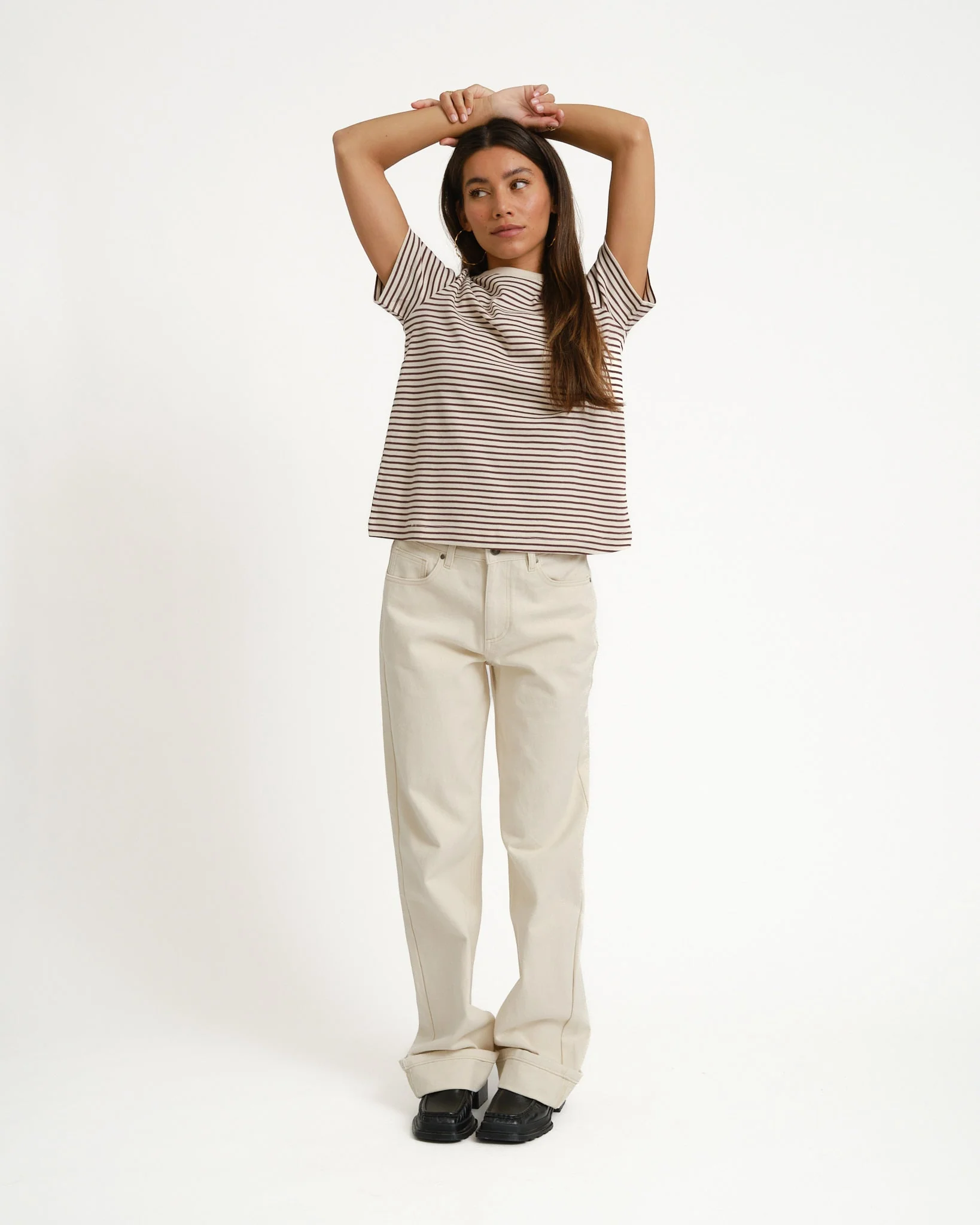 Aware Jada Naima O-Neck T-Shirt Grape