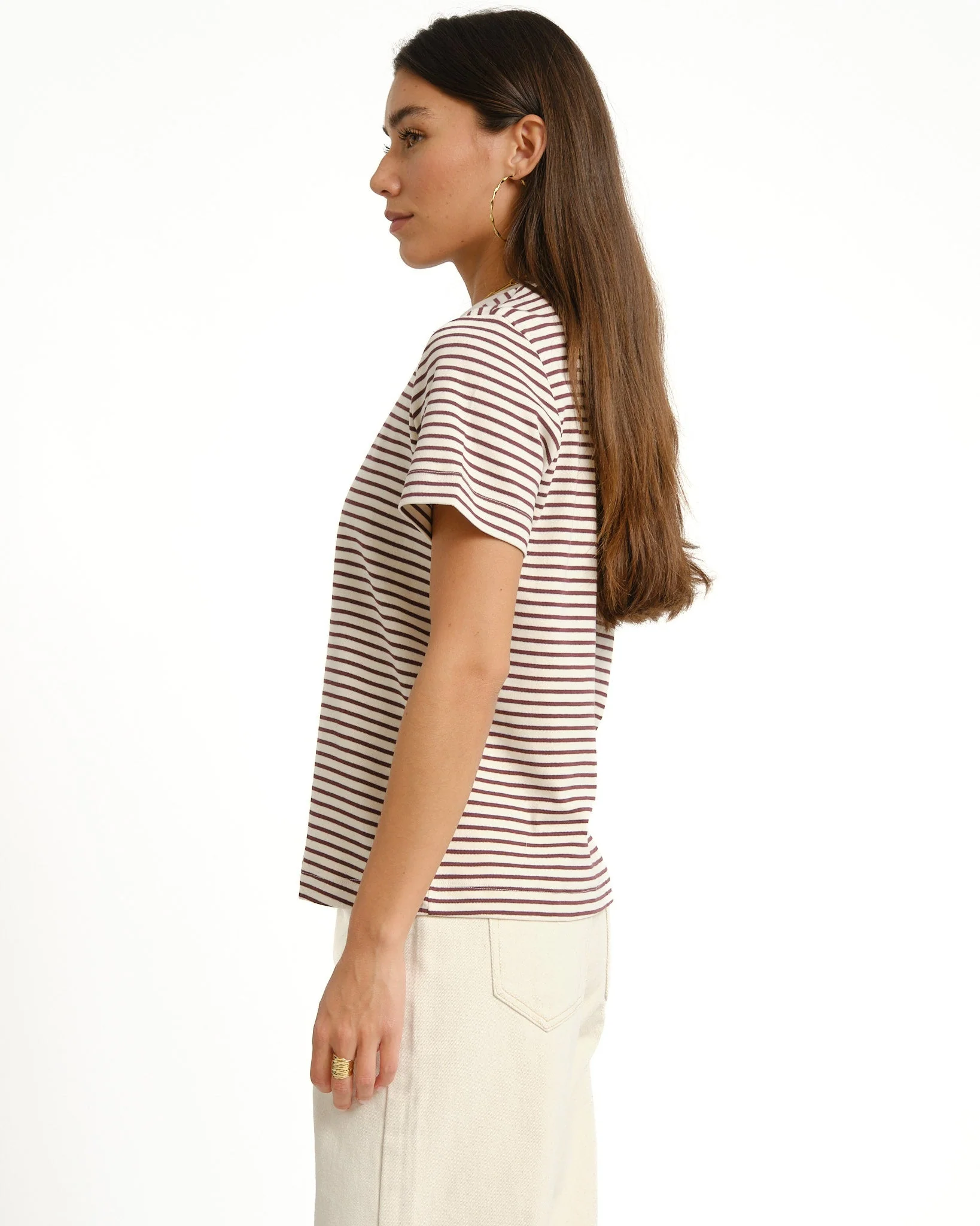 Aware Jada Naima O-Neck T-Shirt Grape - Image 5
