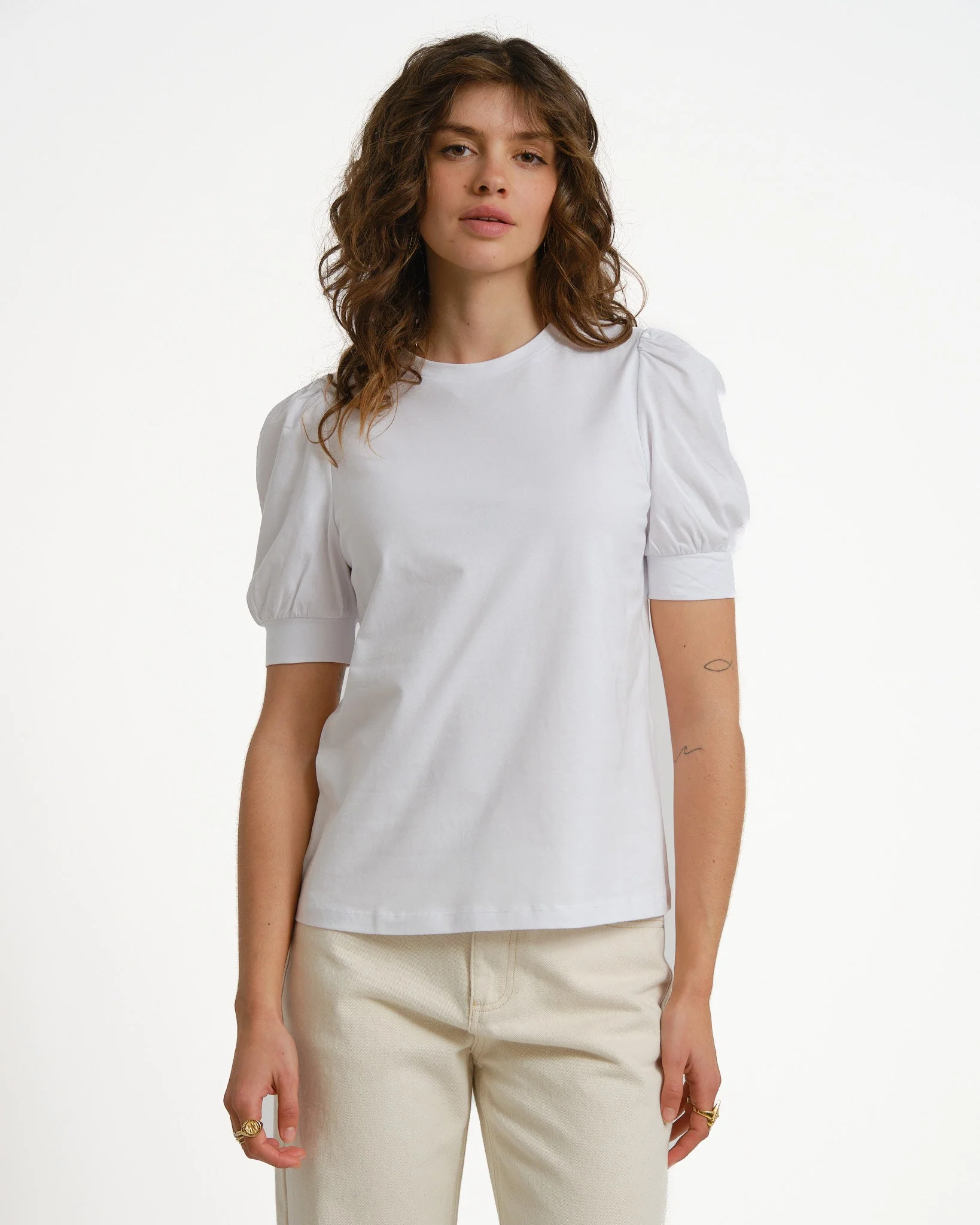 Aware Kerry O-neck Top Bright White