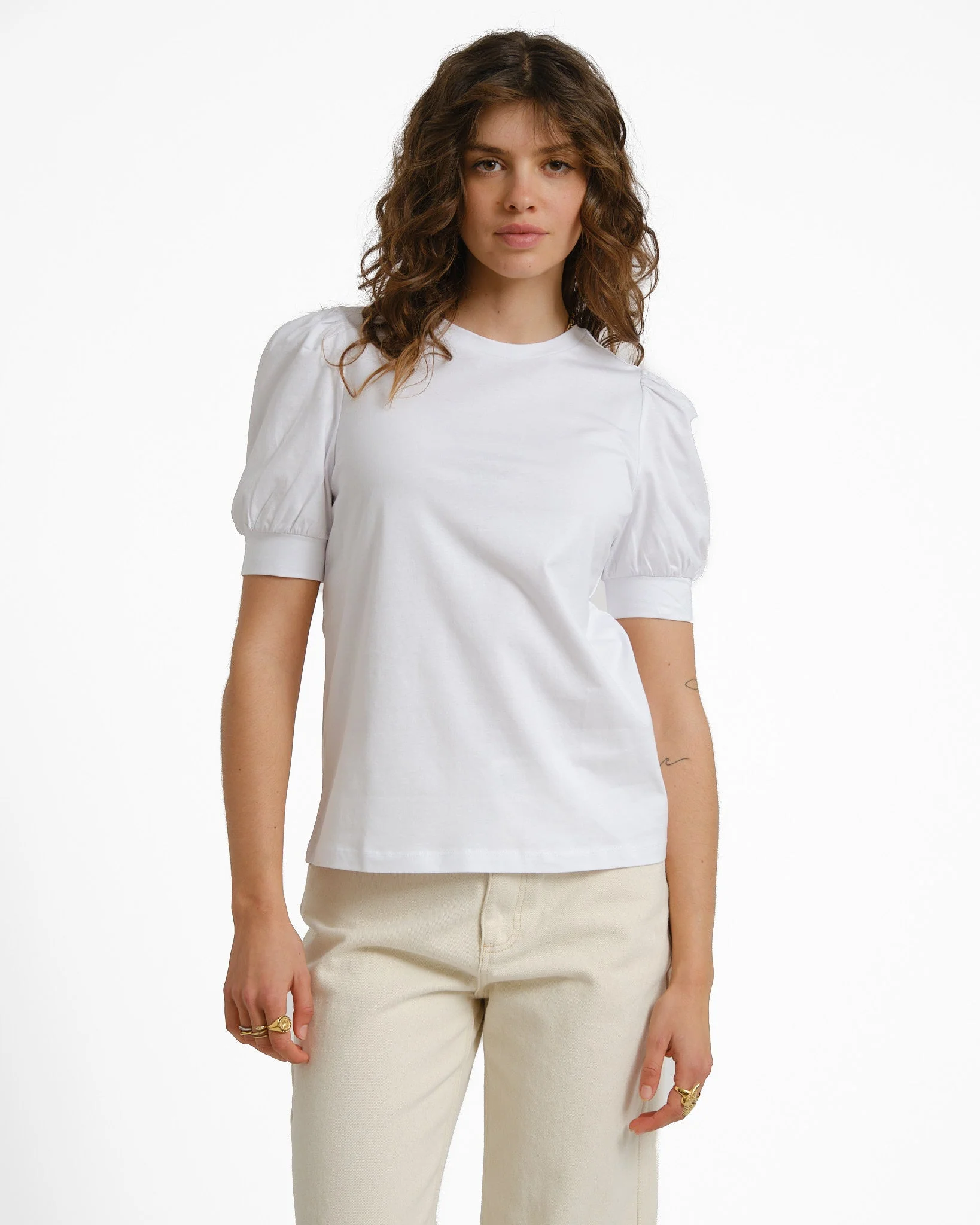 Aware Kerry O-neck Top Bright White - Image 3