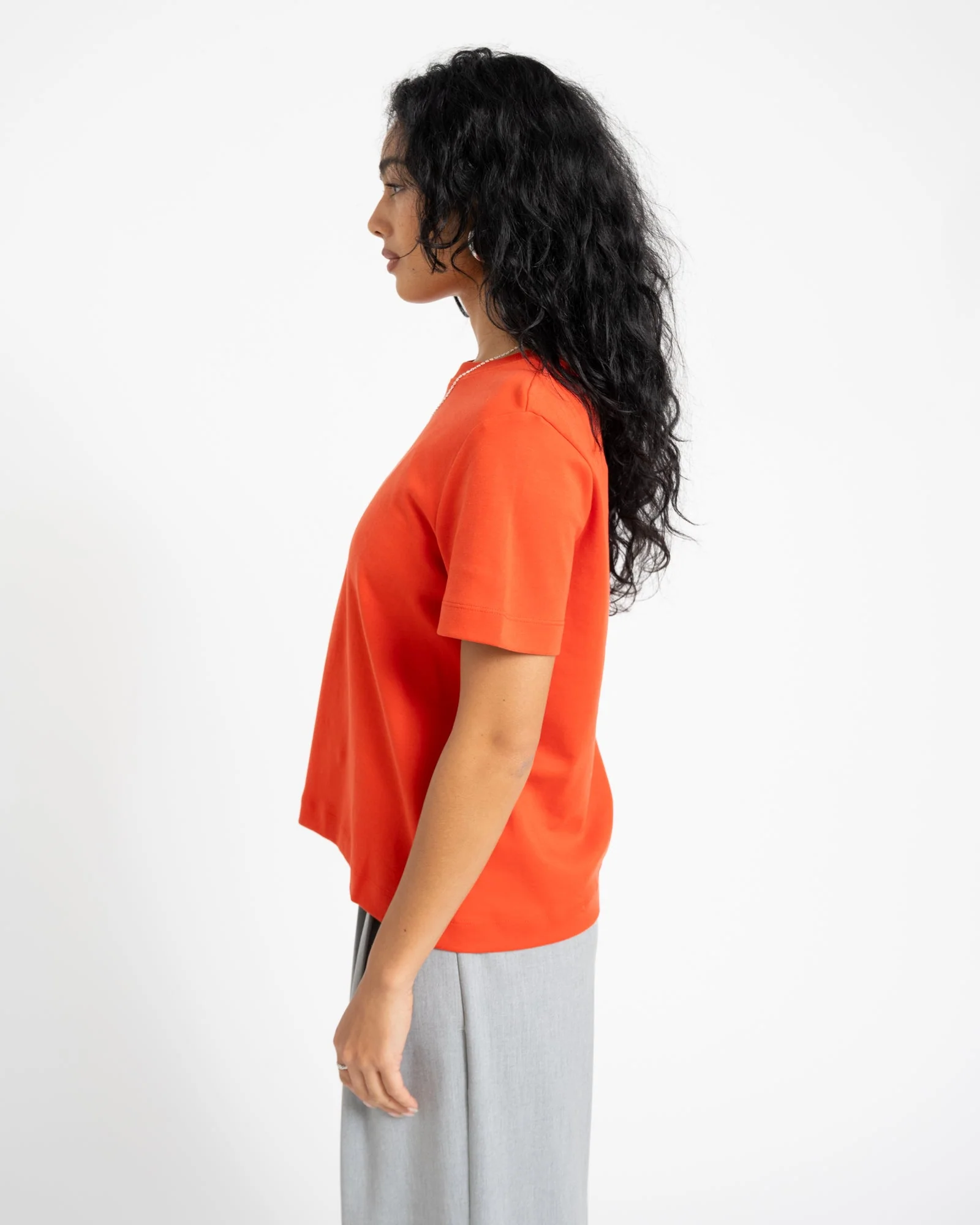 Aware Naima O-Neck T-Shirt Molten Lava - Image 3