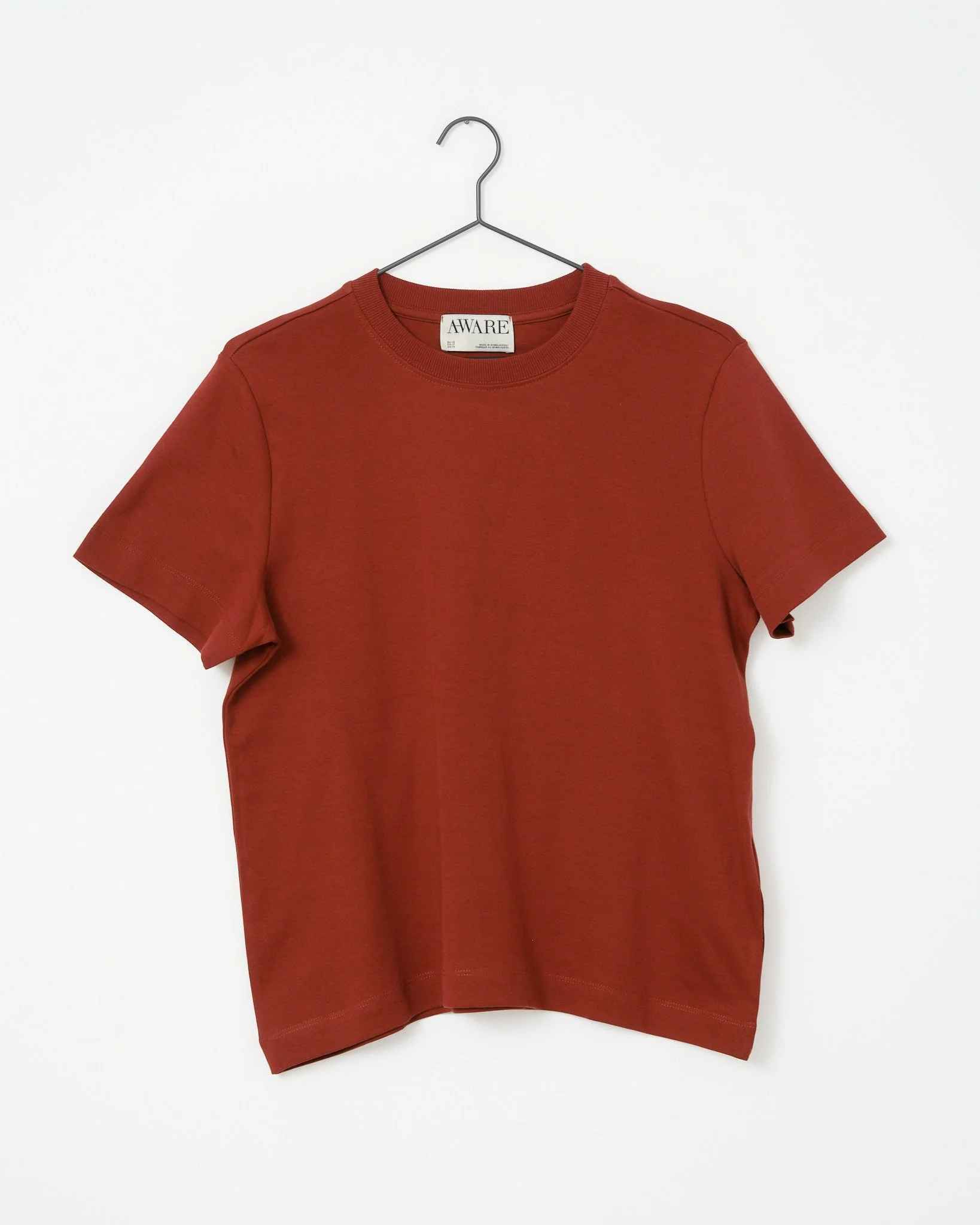 Aware Naima O-Neck T-Shirt Russet Brown - Image 6