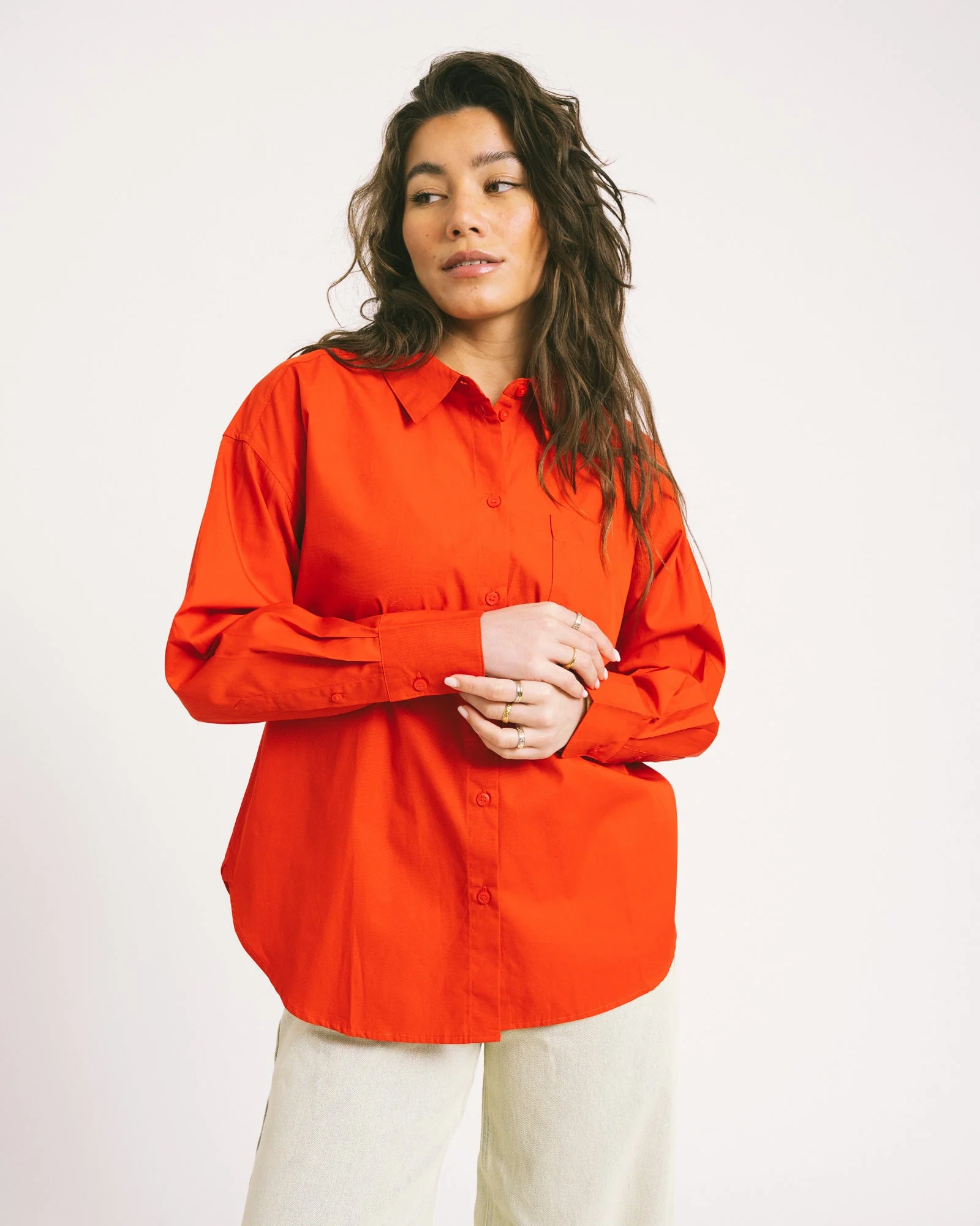 Aware Parina Loose Shirt Molten Lava - Image 5