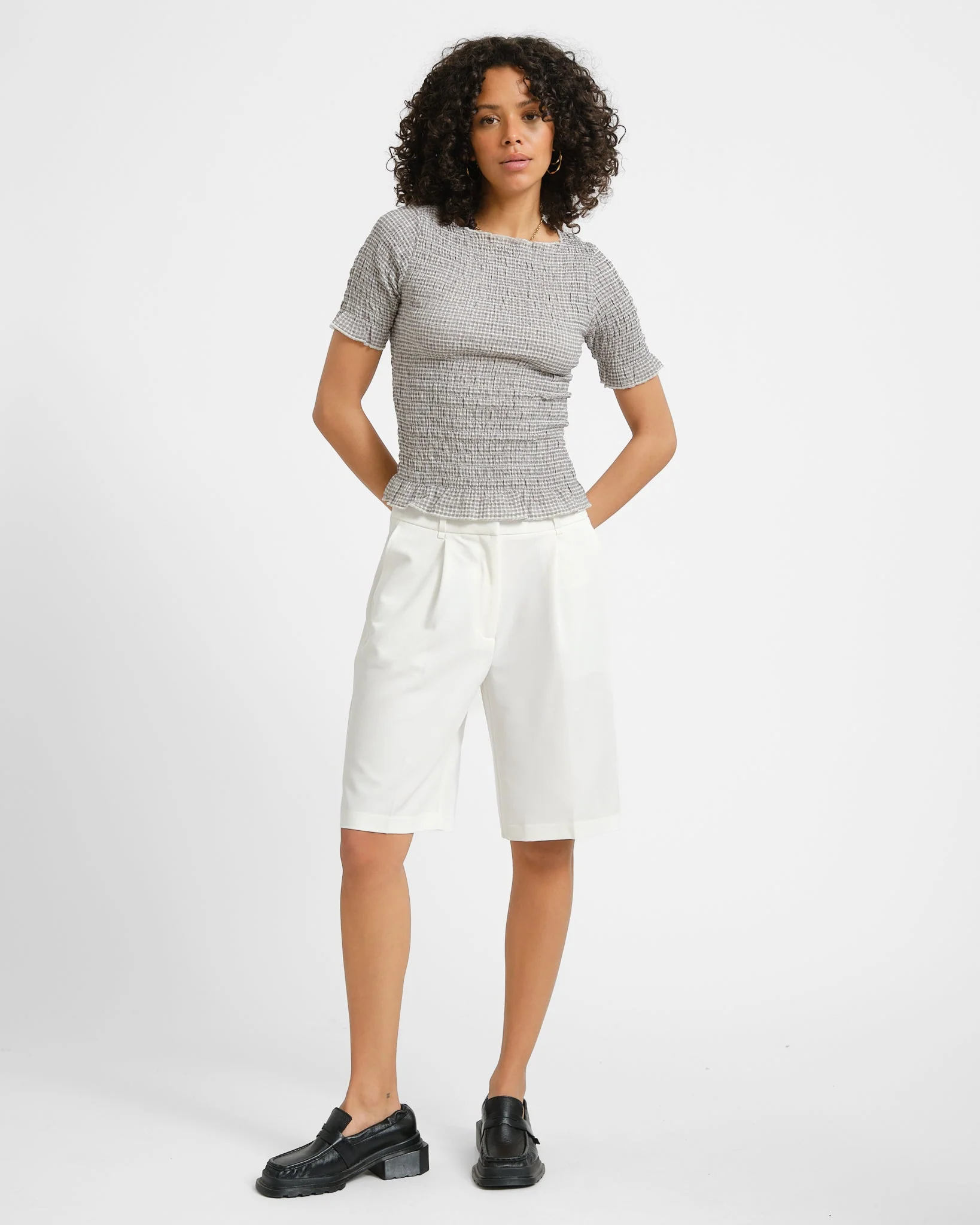 Passi Knee Shorts Snow White