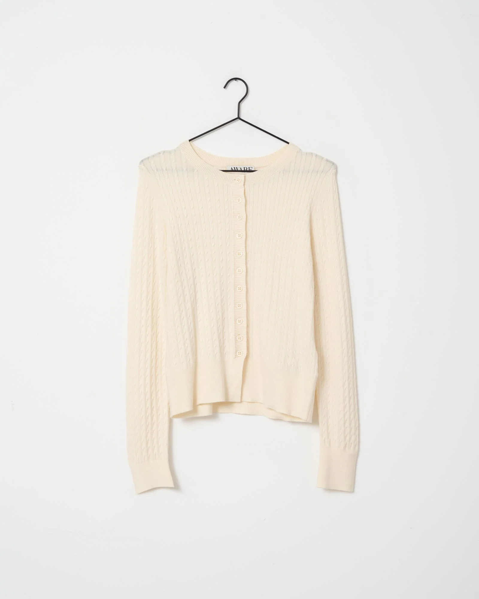 Aware Vina O-Neck Knit Cardigan Birch - Image 7