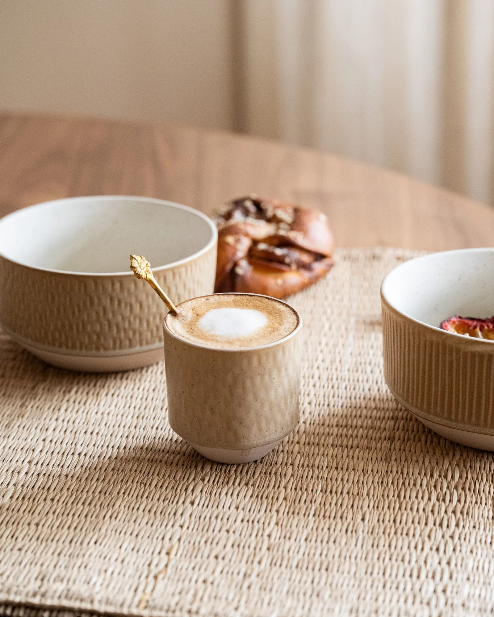 Coffee Mug Miyaki Stripes / Hammered - Image 7