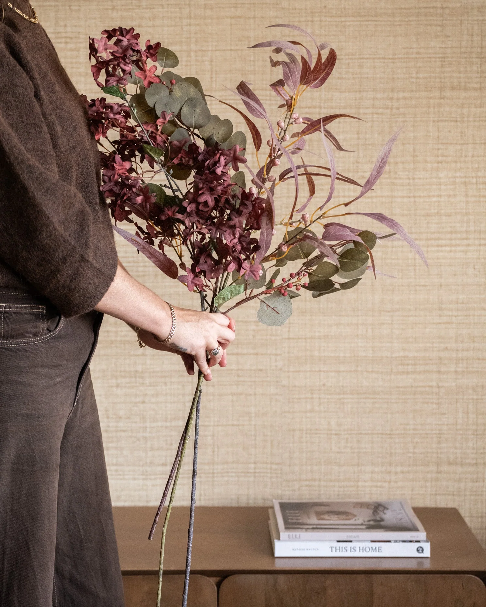 Kunstbloemen Myrtle Burgundy - Image 4