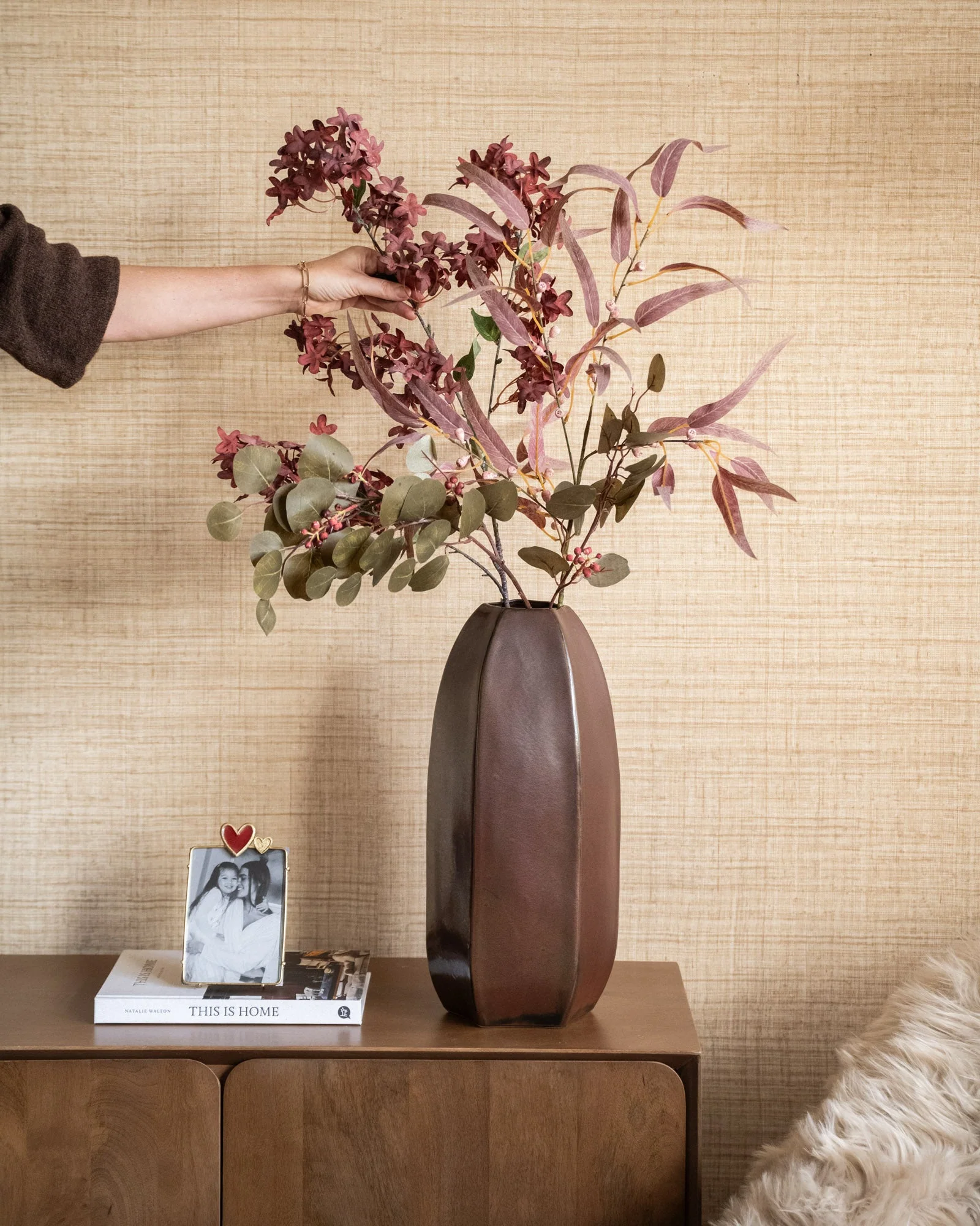 Kunstbloemen Myrtle Burgundy - Image 6