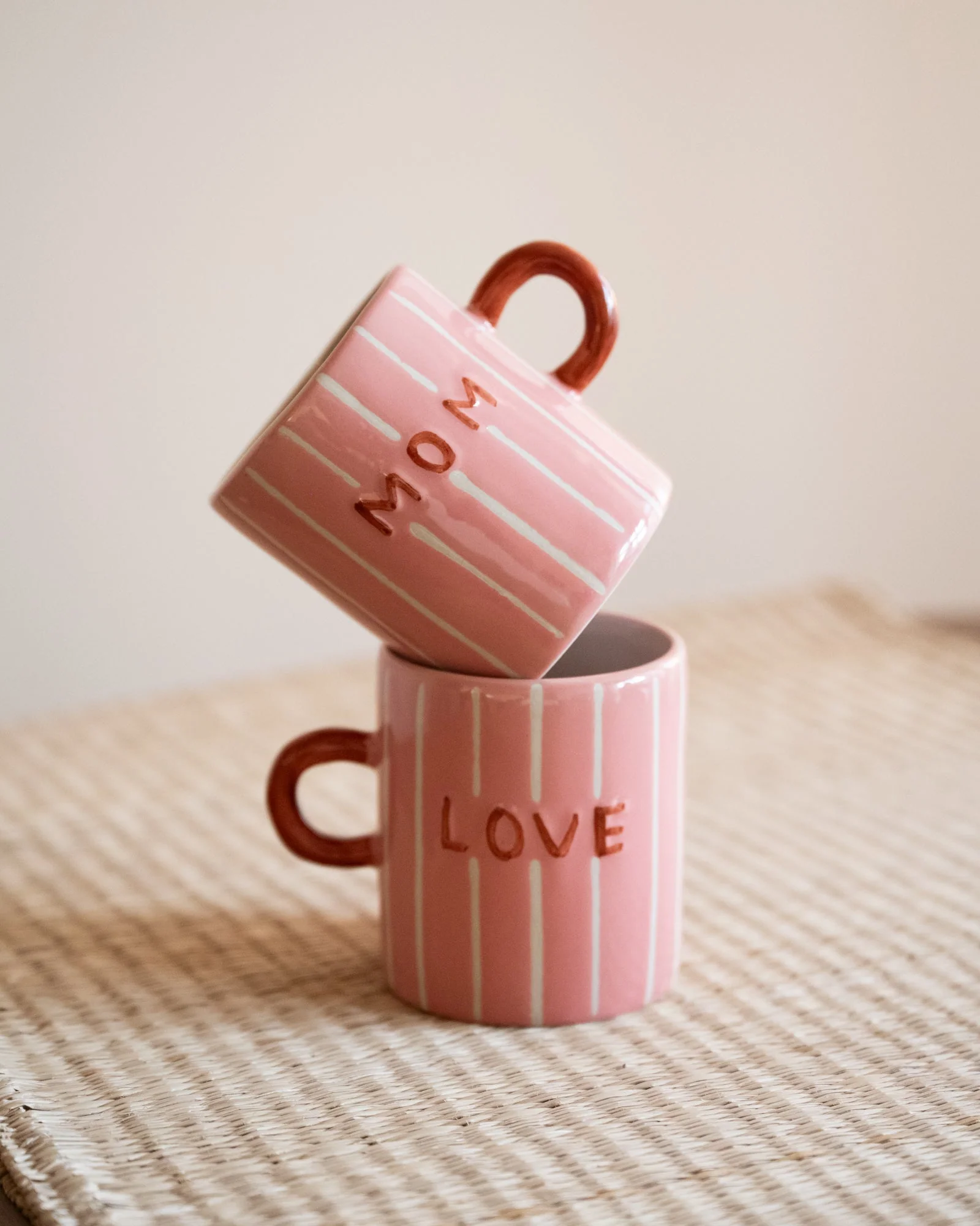 Bloomingville Handgeschilderde Mok Cherish Mom
