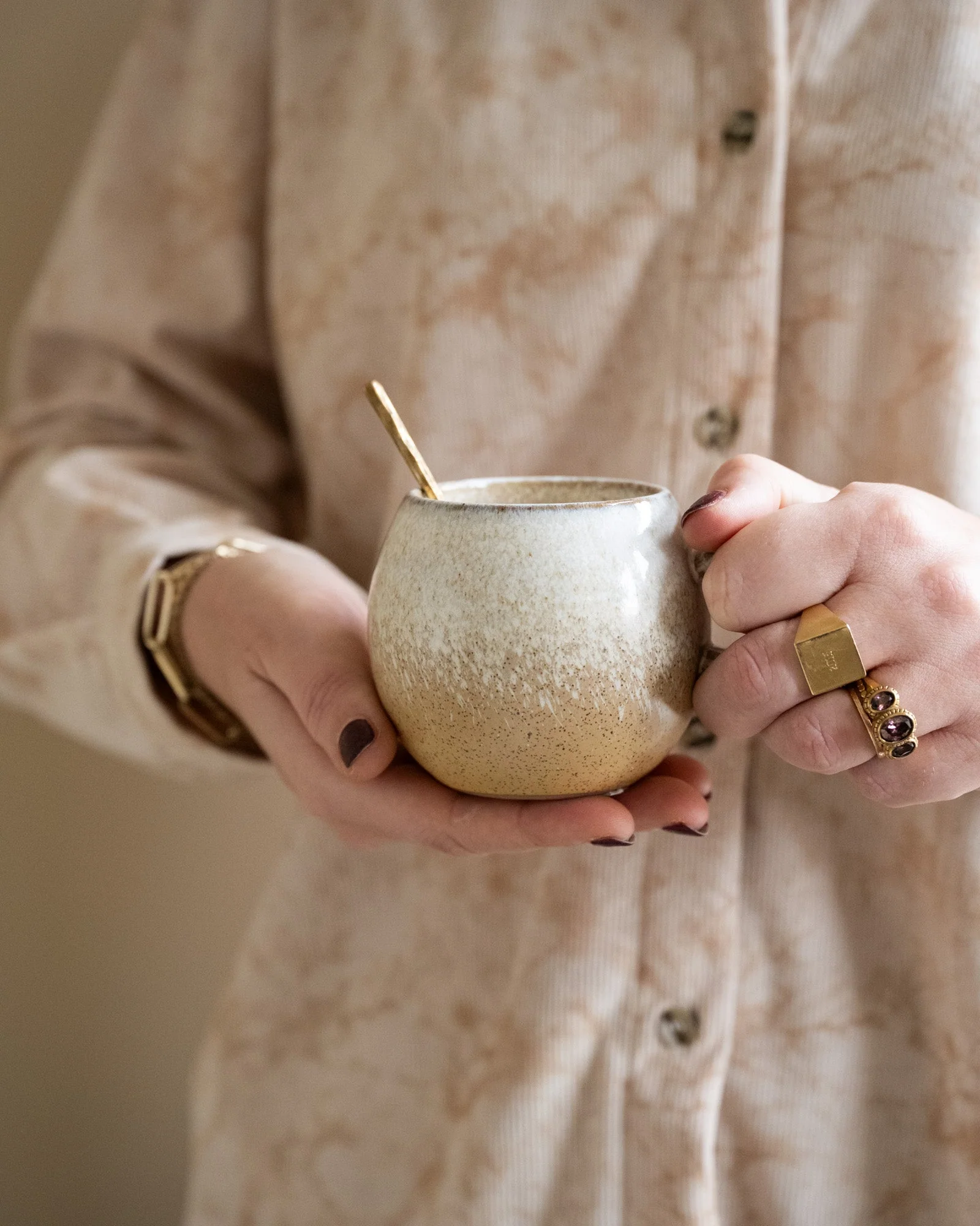 Bloomingville Mug Paula Beige W/Ear - Image 6