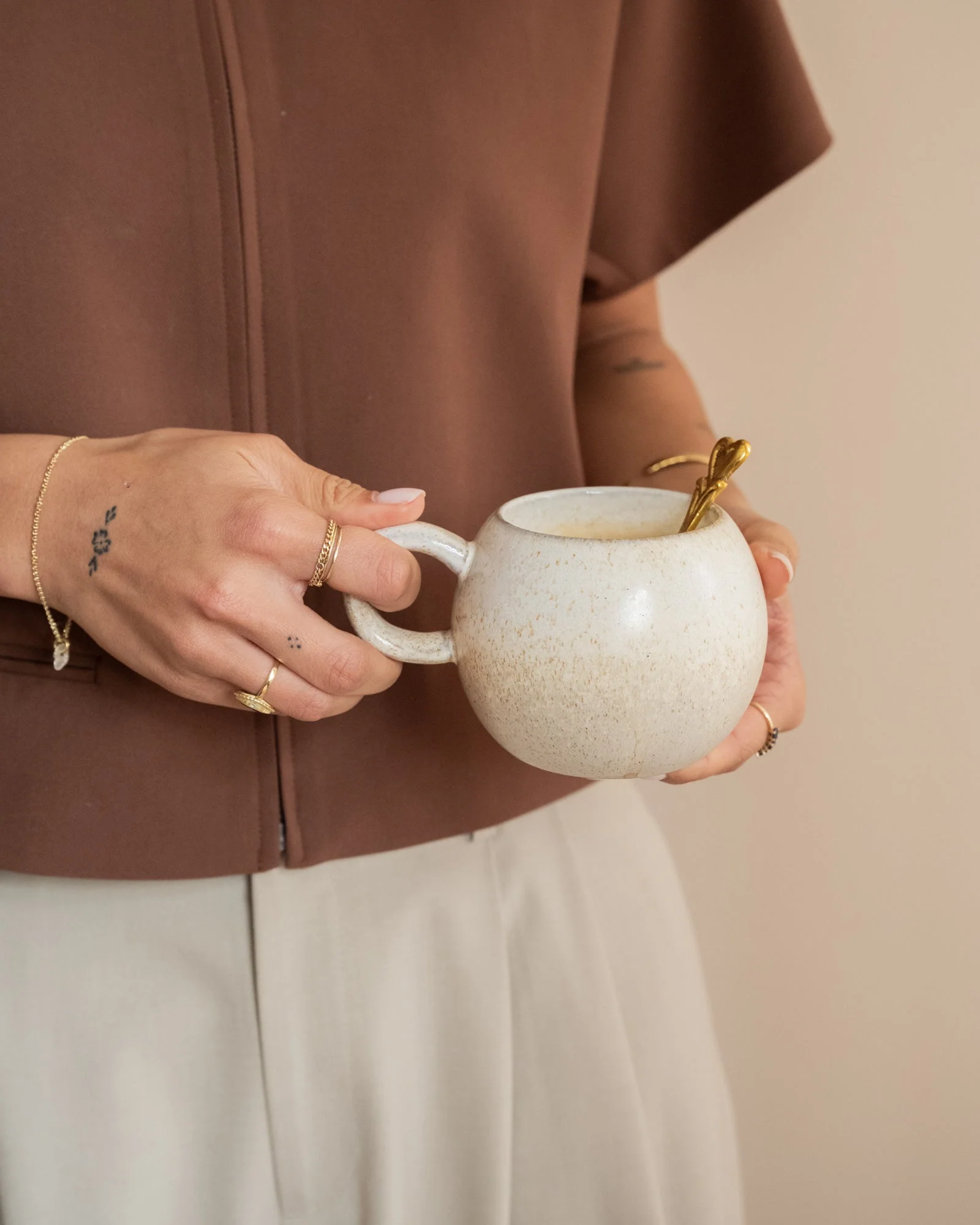 Bloomingville Cappuccino Mug Paula W/Ear - Image 3