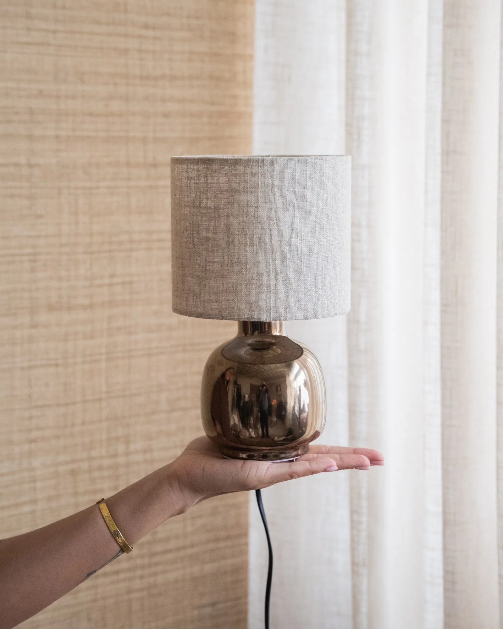 Bloomingville Table Lamp Ani Bronze - Image 6