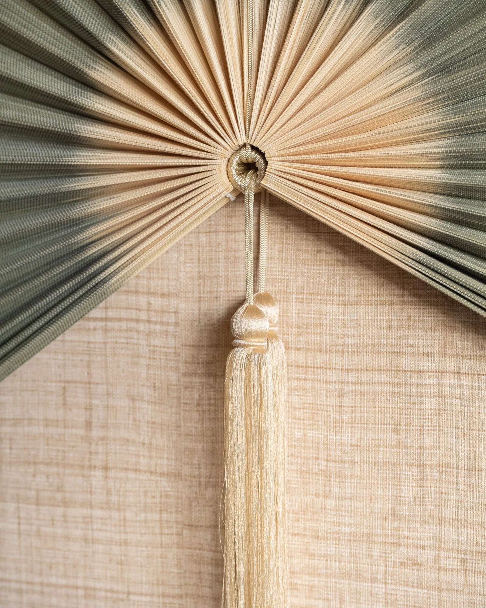 Wall Decor / Wall Fan Bamboo Green - Image 4