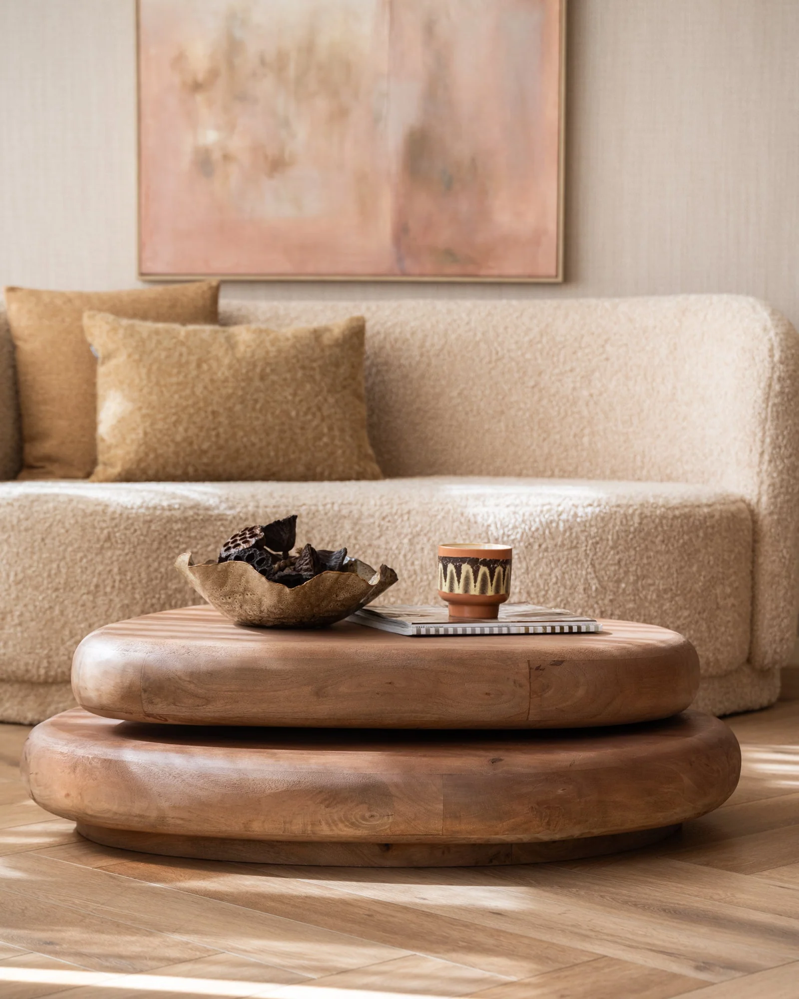 Salontafel Rotating Light Brown - Image 4