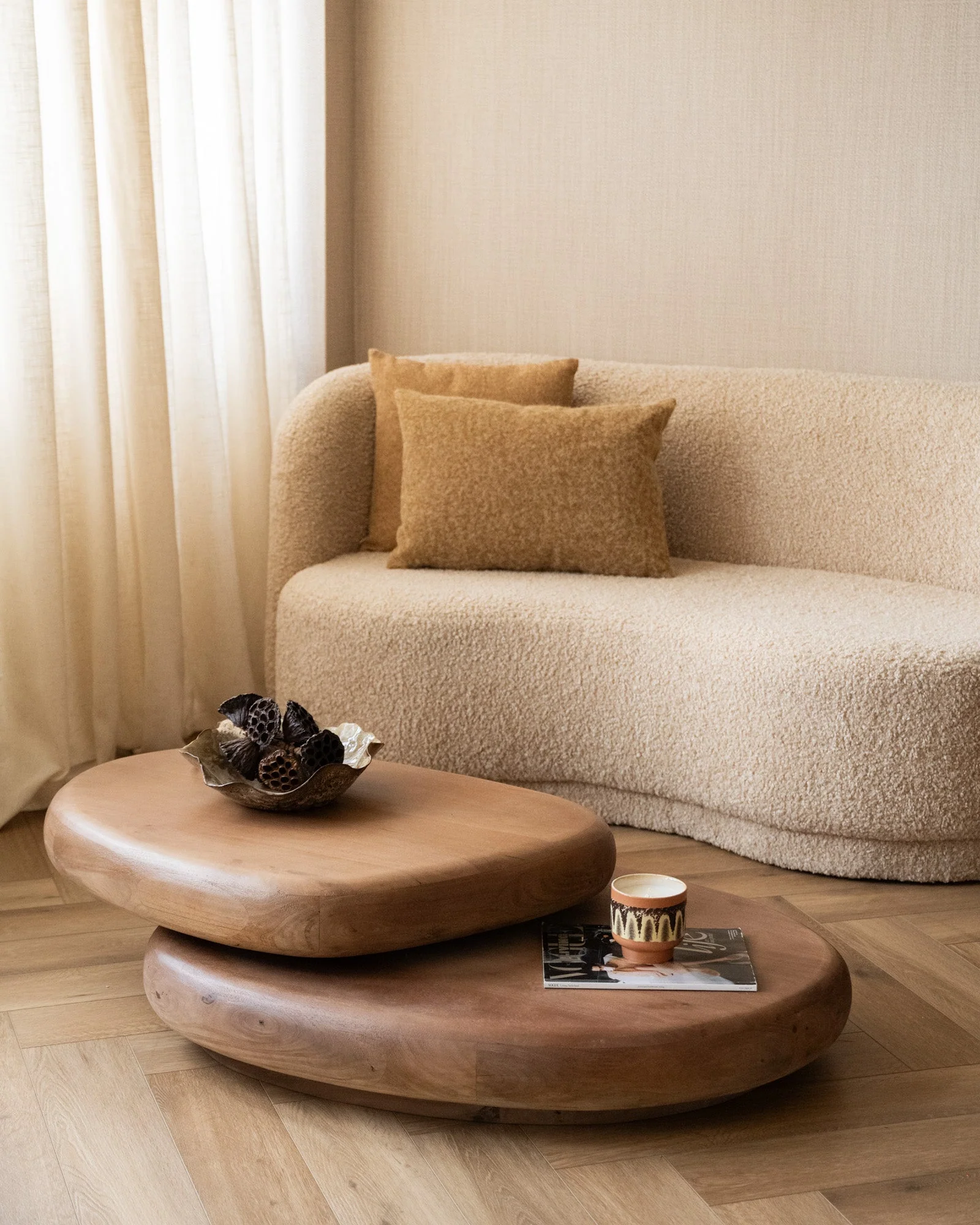 Salontafel Rotating Light Brown - Image 6