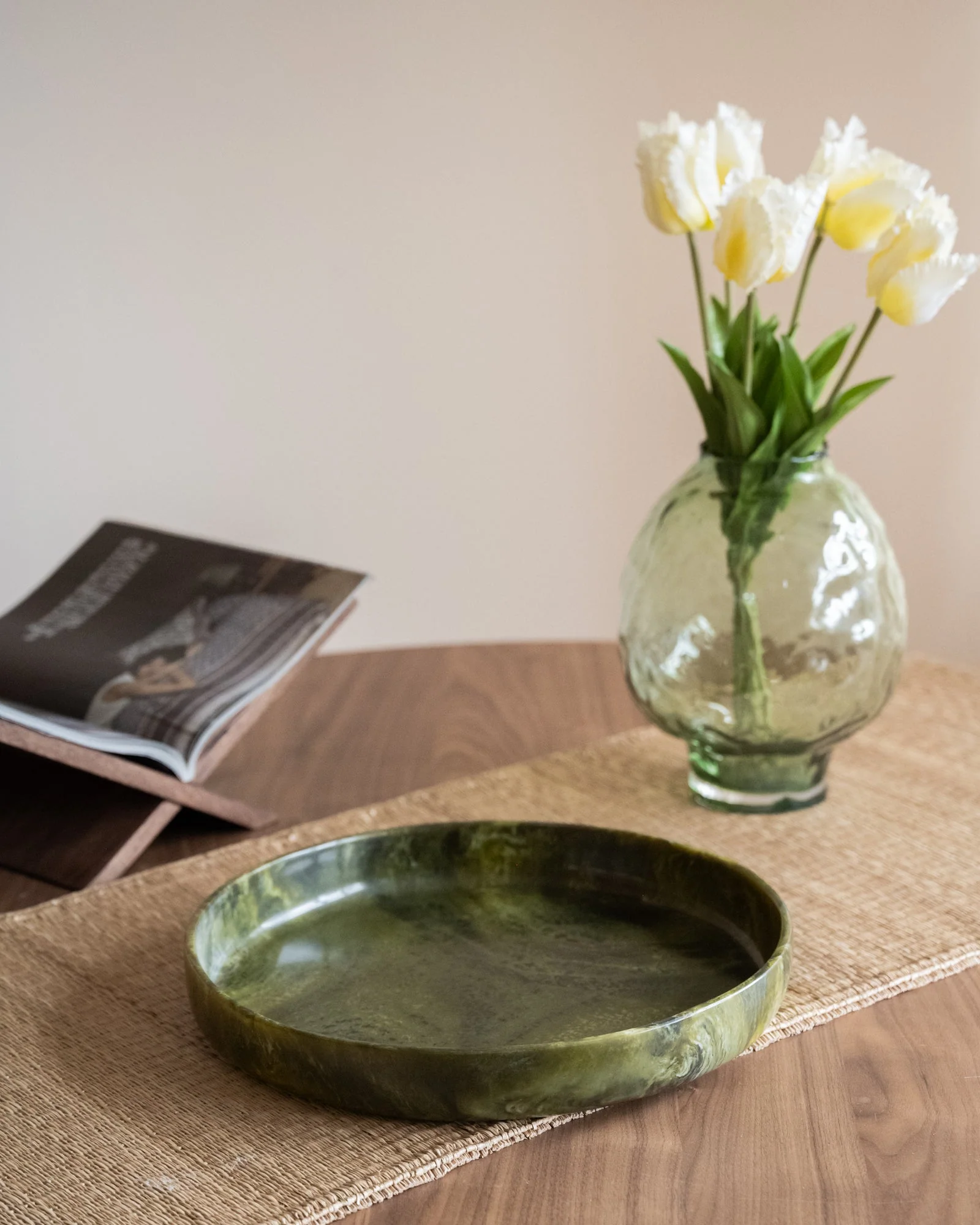 Large Deco Tray Dime Green