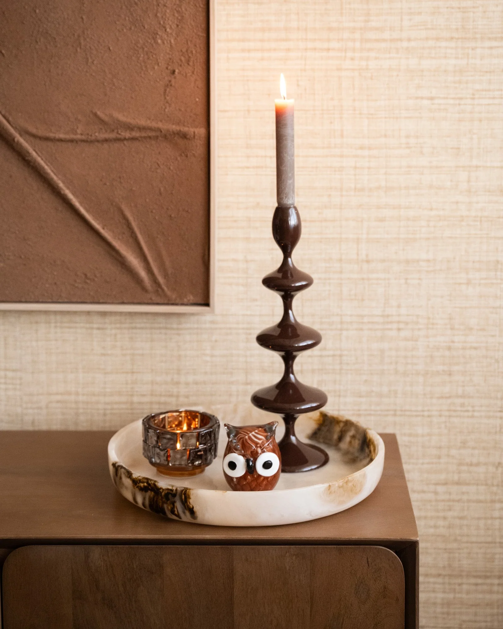 Grote Deco Schaal Dime Beige - Image 5