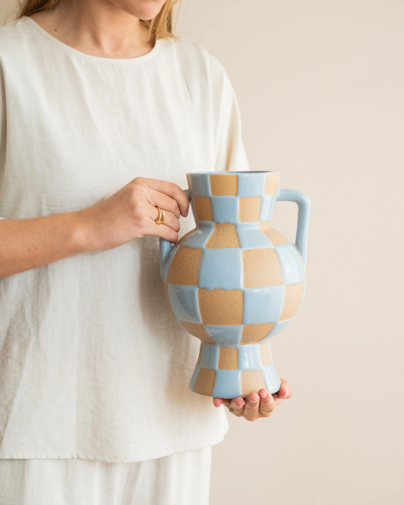 Deco Vaas Blocsy Blue - Image 2