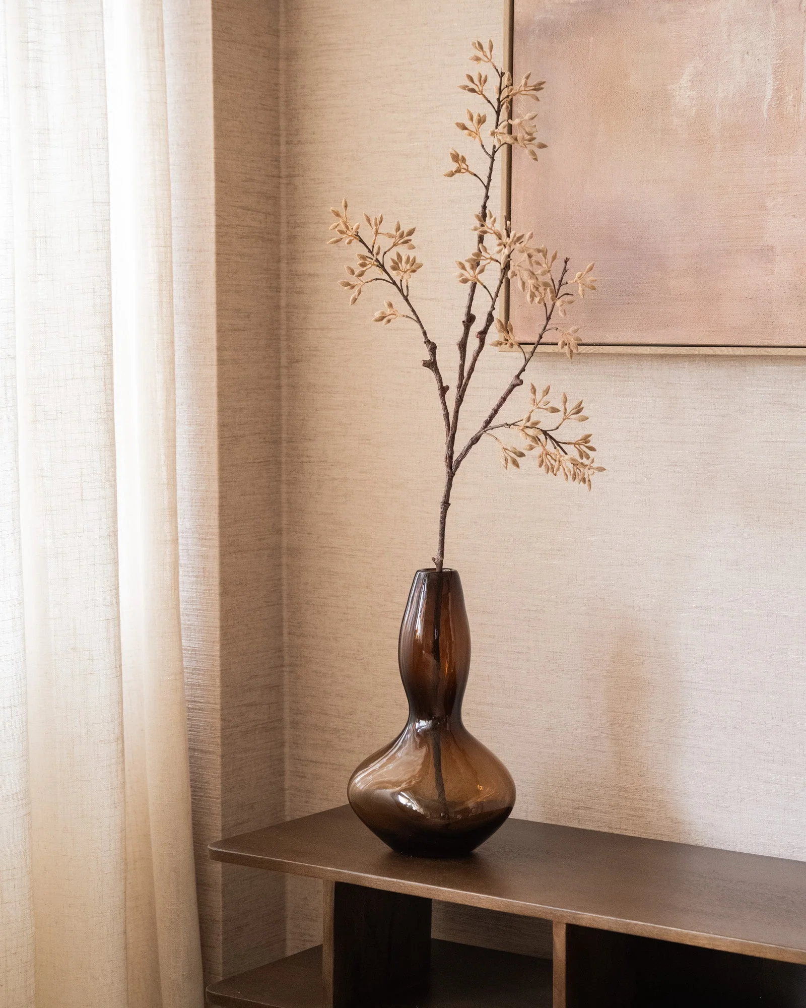 Deco Vaas Suna Glass Brown - Image 4